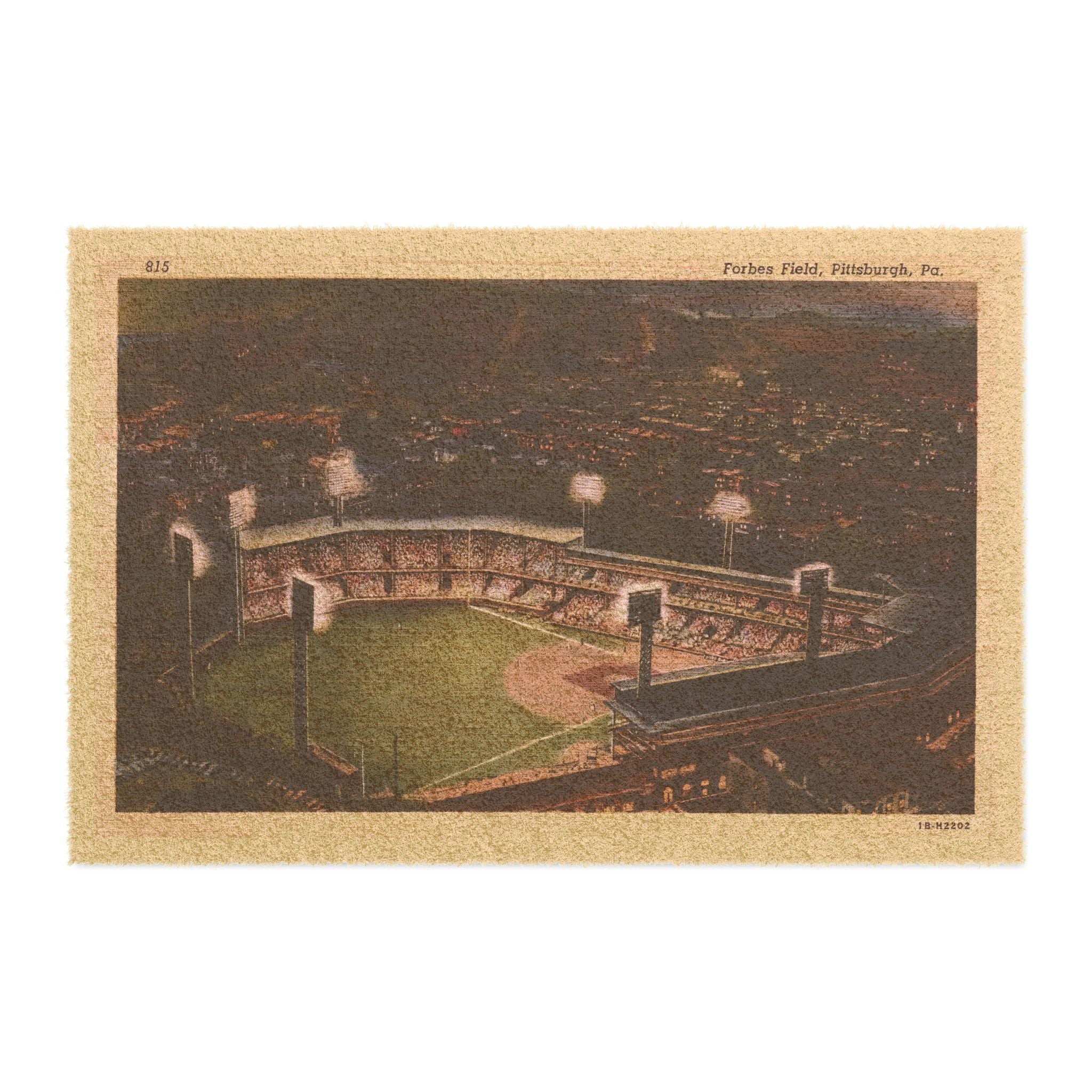 1950 Vintage Pittsburgh Pirates - Forbes Field Postcard - Doormat