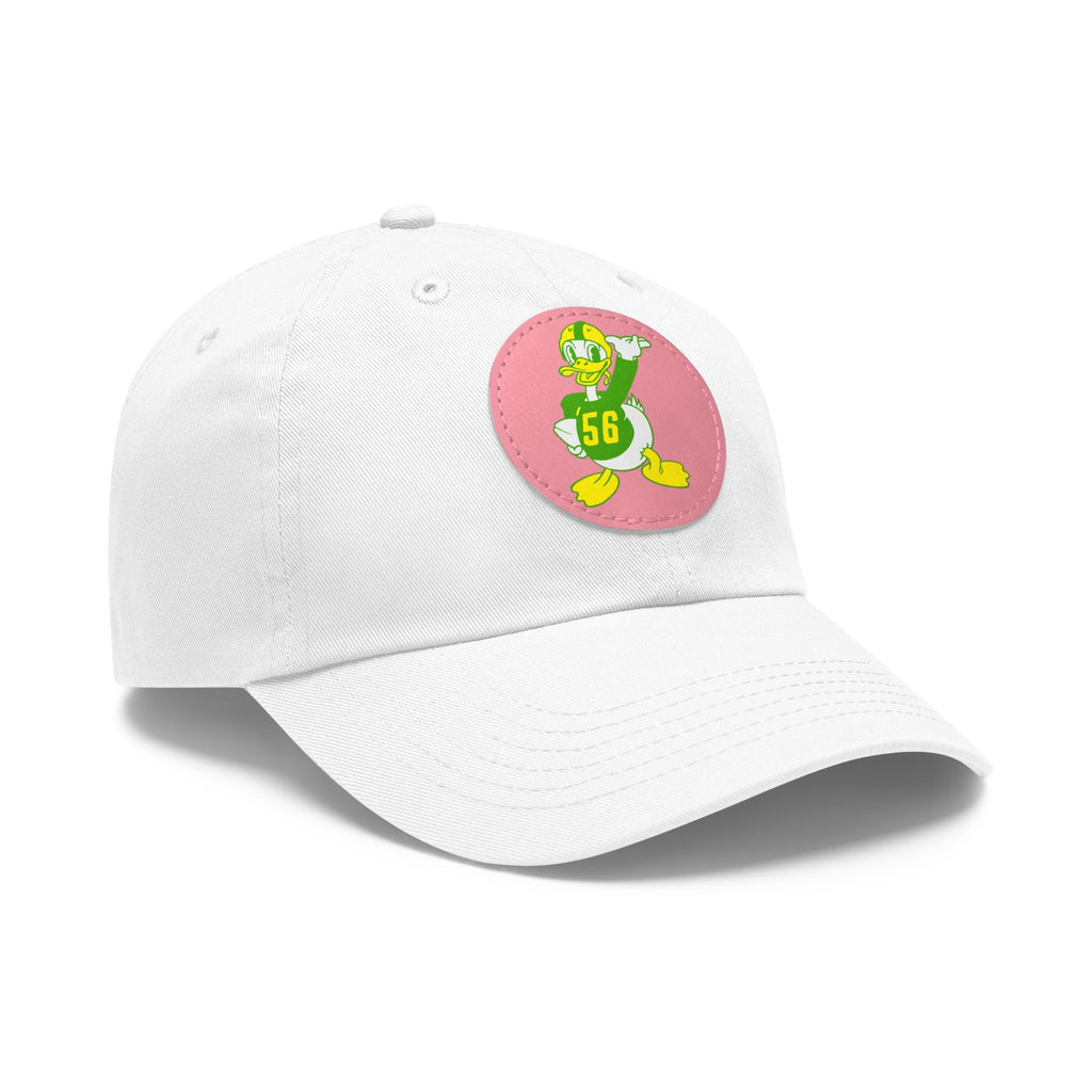 1956 Vintage Oregon Football - Dad Hat with Leather Patch (Round)