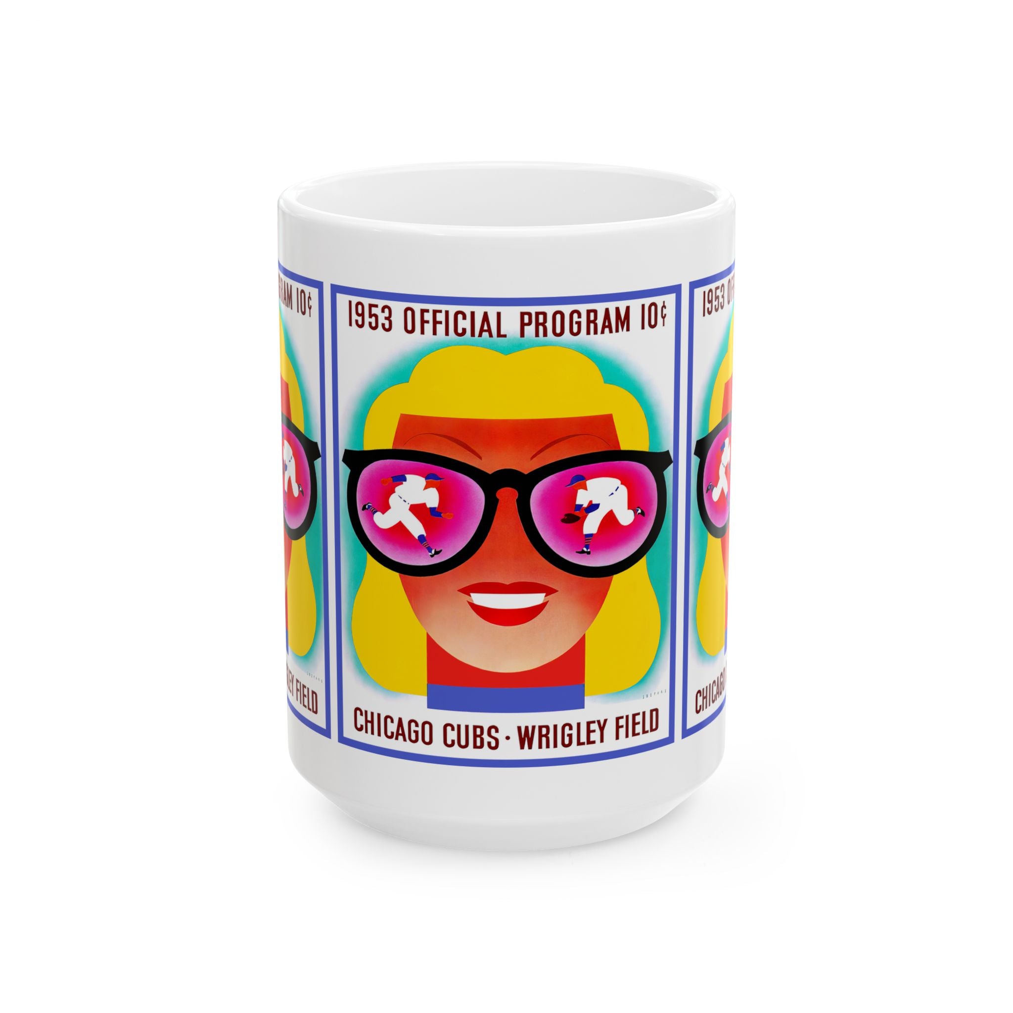 Baseball 1953 Chicago Cubs Ceramic Mug, Gift for Sports Fans, Vintage Baseball Memorabilia, Collectible Coffee Cup, Fan Gift, Sports Lover