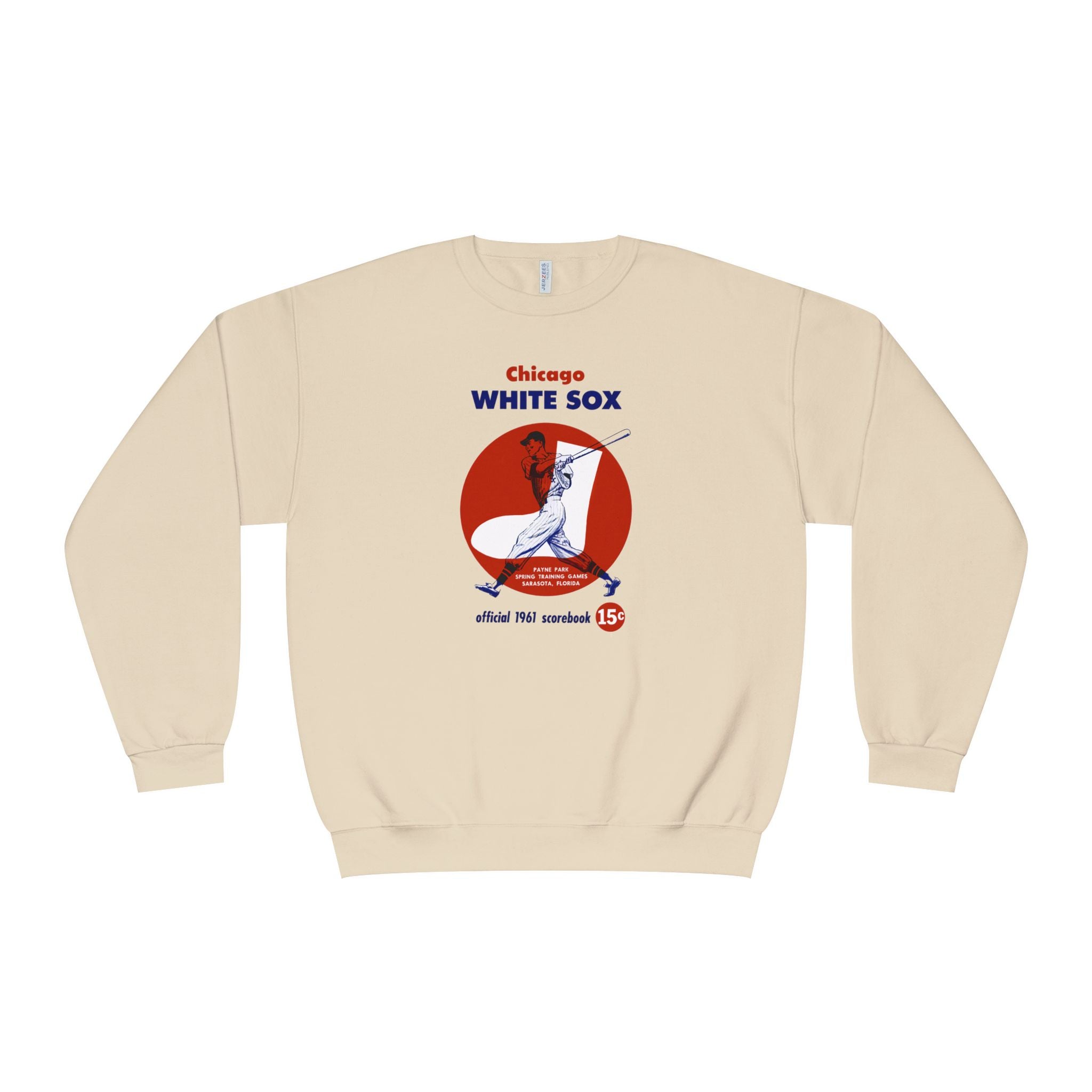 1961 Chicago White Sox Baseball Spring Training Program Cover - Unisex NuBlend® Crewneck Sweatshirt
