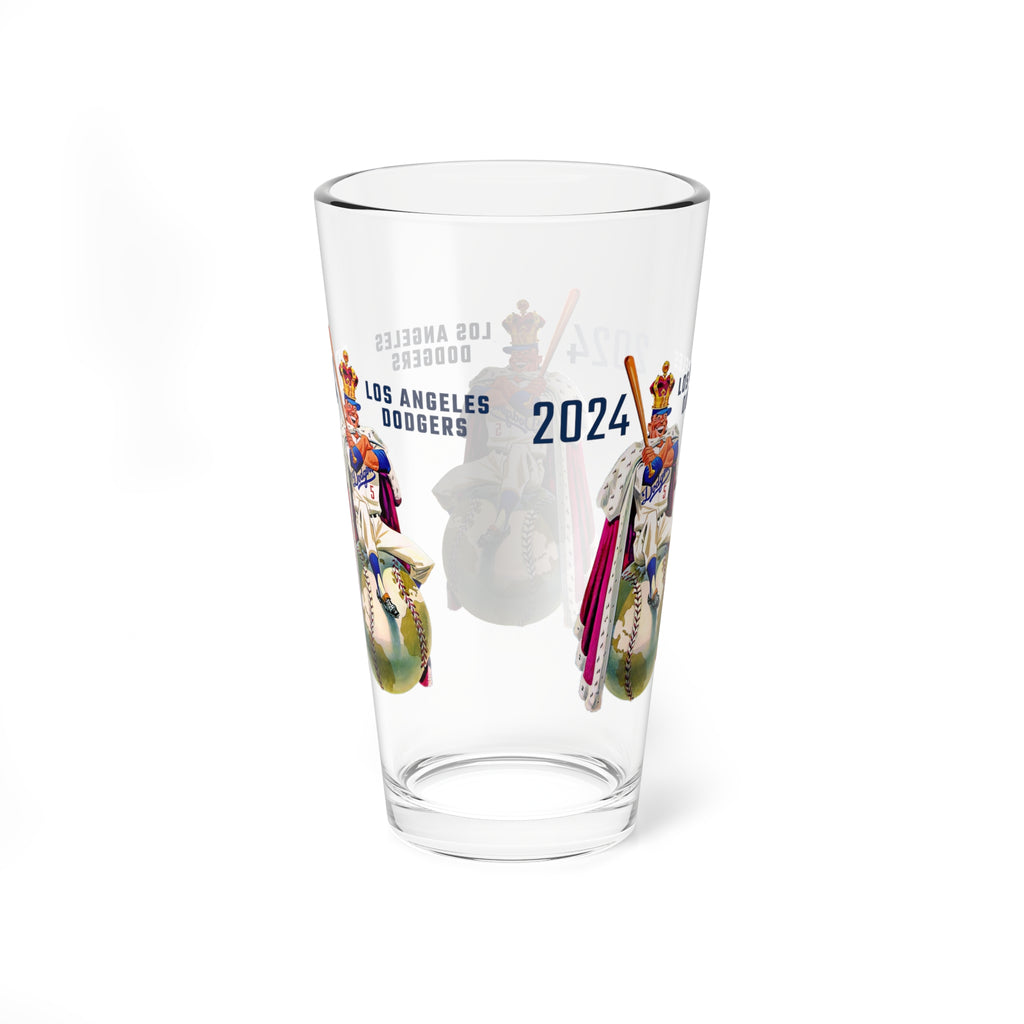 Mixing Glass, 16oz - 2024 Baseball World Series - World Champions, Sports Fan Mug, Beer Glass, Baseball Gift, Barware, Home Bar Decor