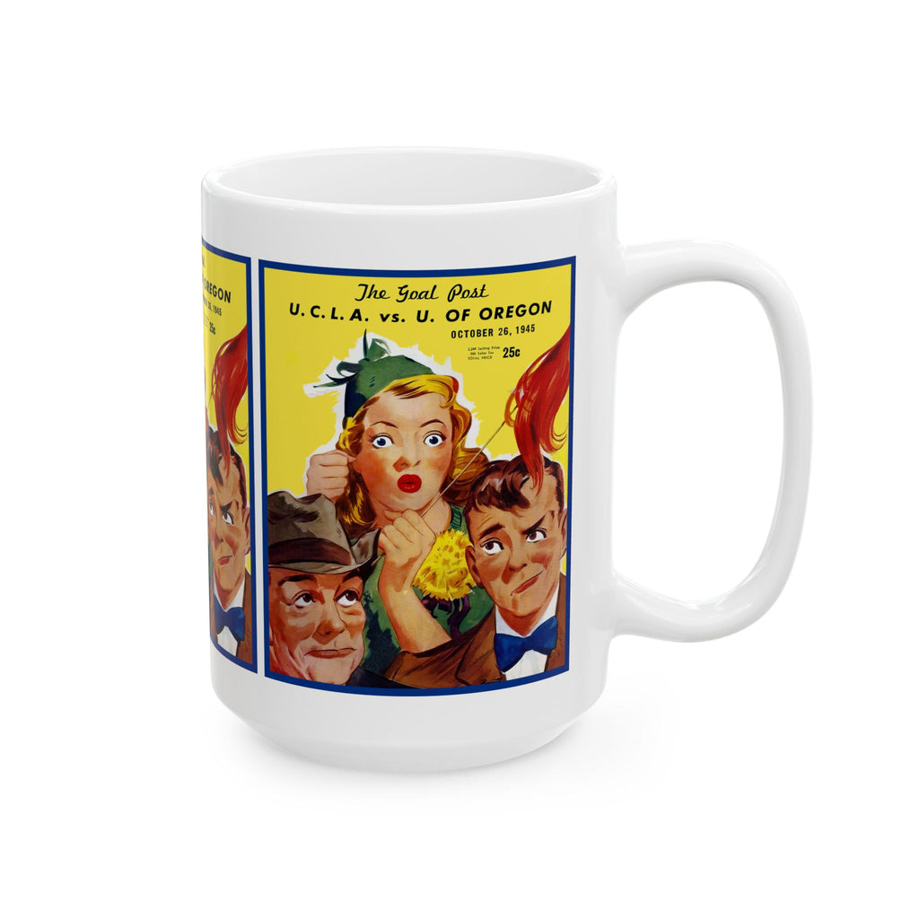 1945 Football Oregon vs UCLA Mug | Vintage College Football Ceramic Mug 11oz and 15oz