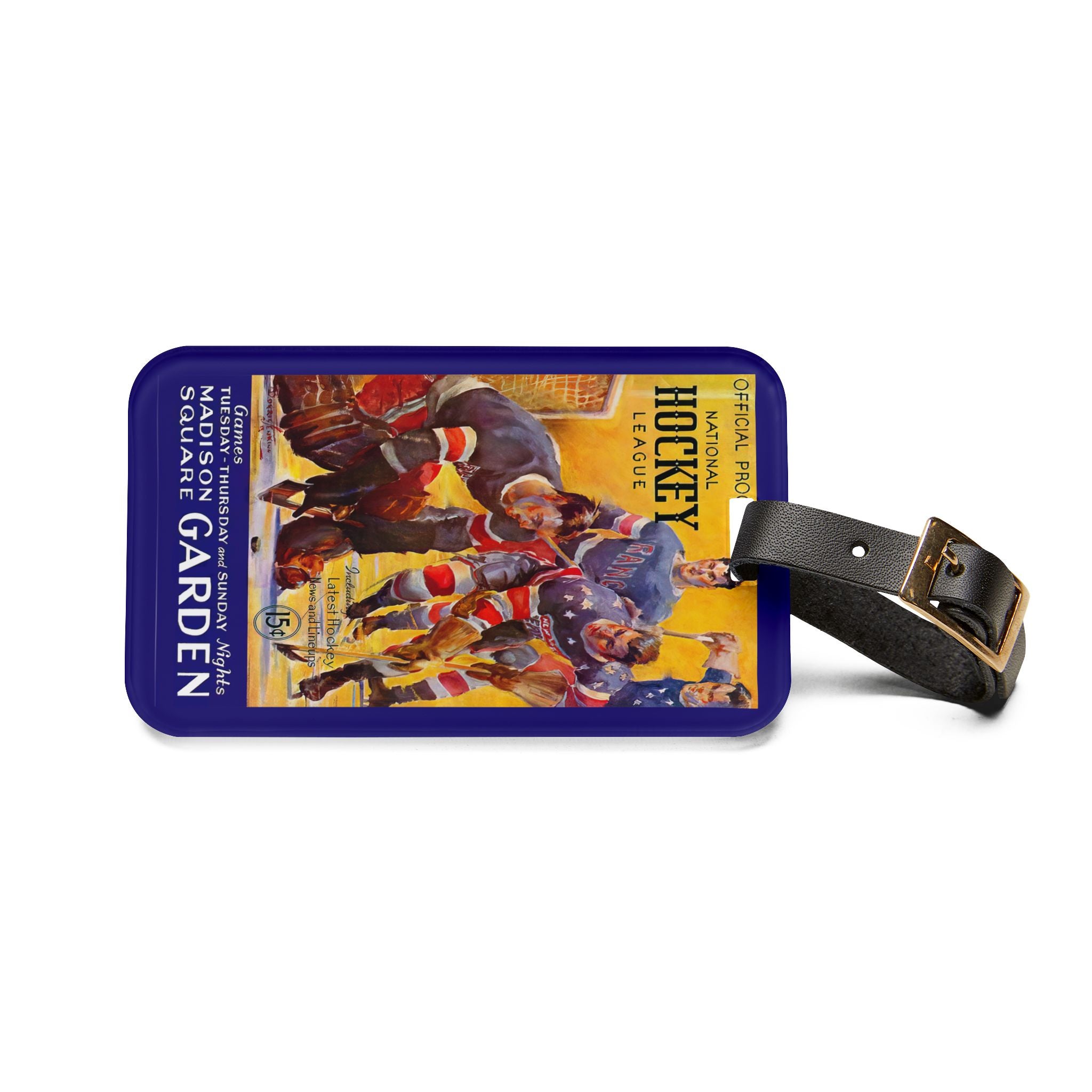 1935-1936 New York Americans Hockey Luggage Tag
