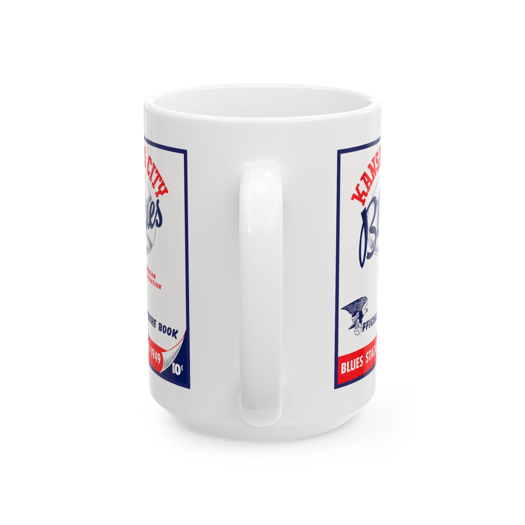 1949 Baseball Kansas City Blues Mug | Vintage Baseball Ceramic Coffee Cup 11 oz and 15 oz