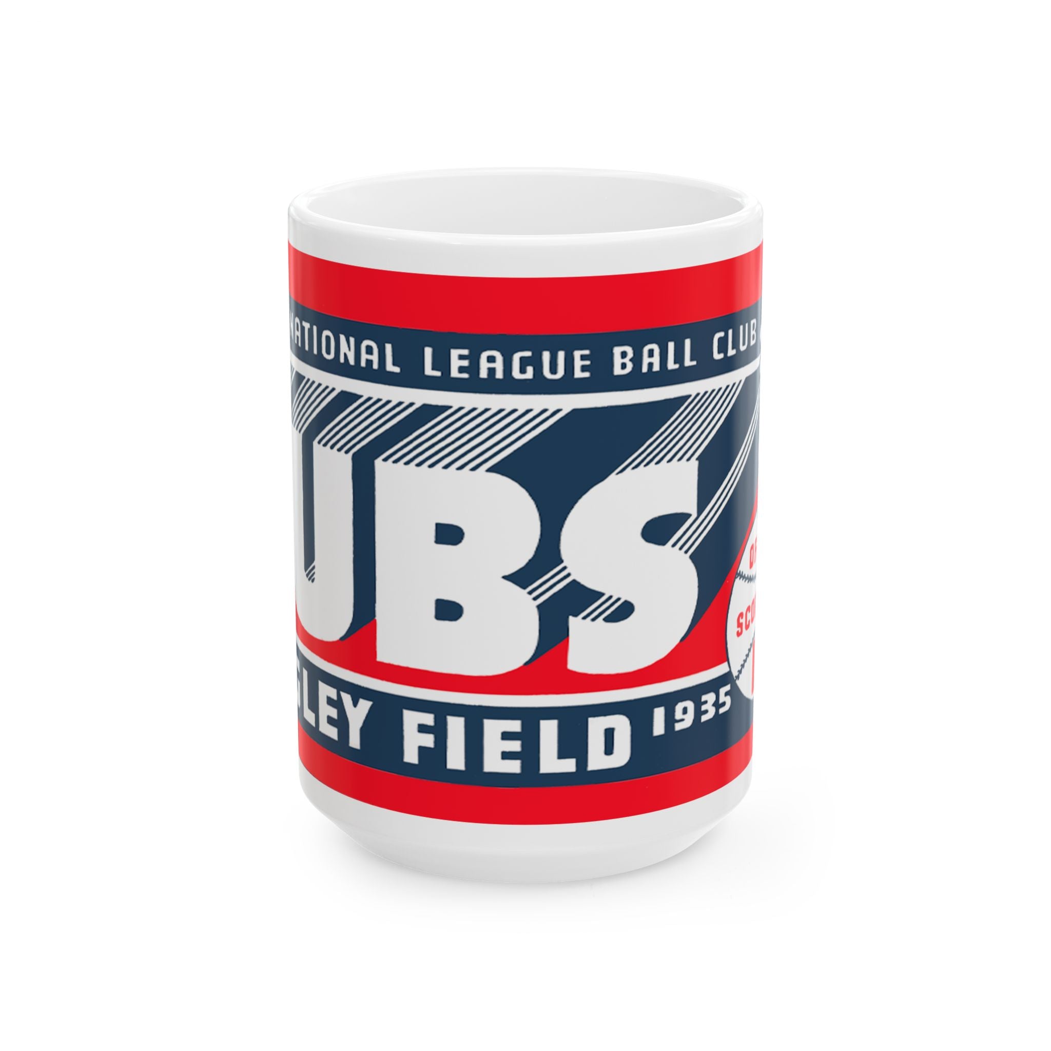 Ceramic Mug, 1935 Baseball Chicago Cubs, Sports Fan Gift, Vintage Baseball Memorabilia, Baseball Enthusiast Mug, Retro Baseball Collectible,