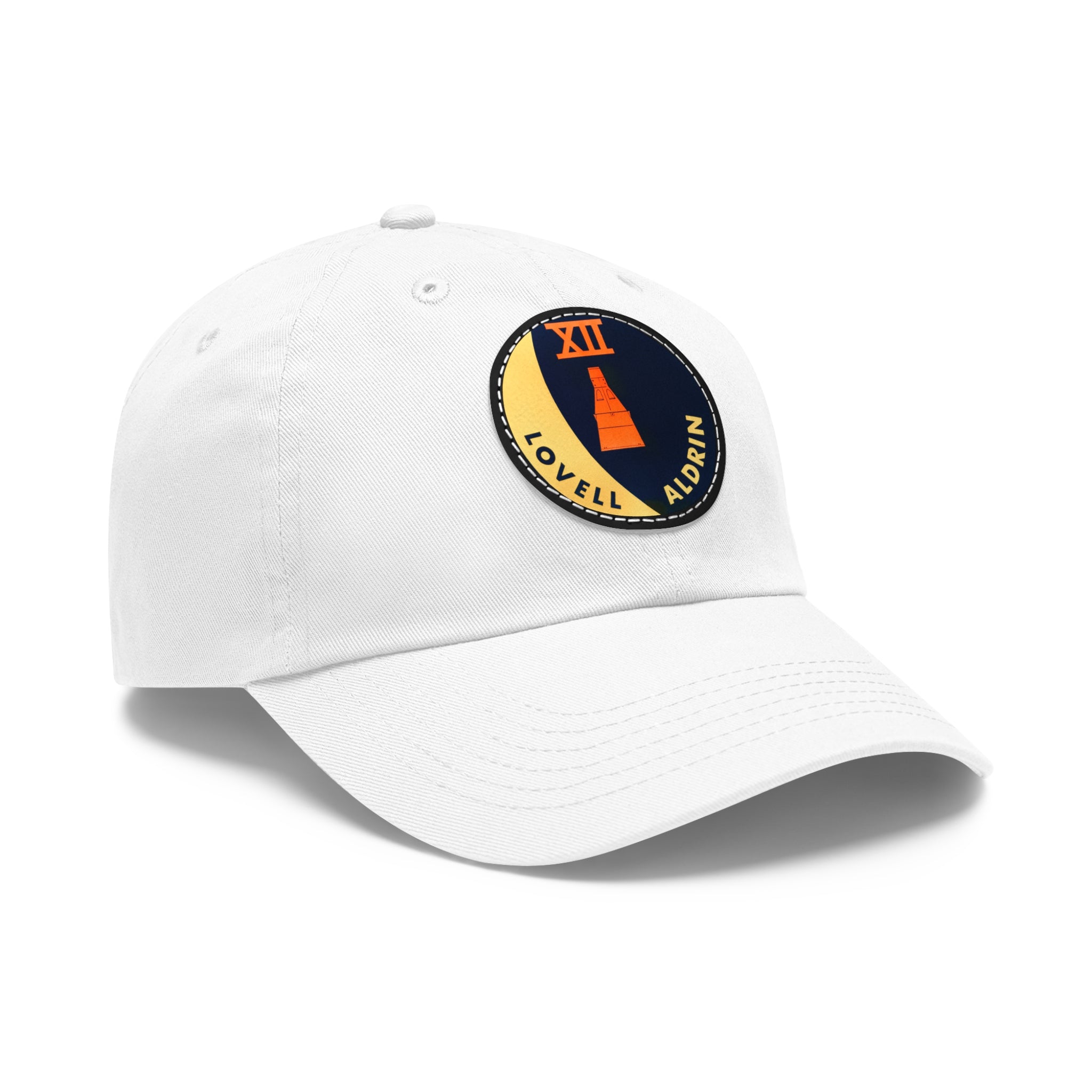 NASA Gemini 12 - Flight Patch - Dad Hat with Leather Patch (Round)