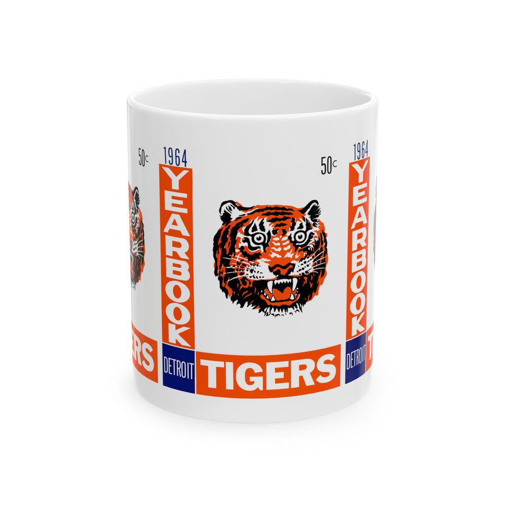 1964 Vintage Detroit Tigers Baseball Yearbook Cover  - Ceramic Mug, 11oz