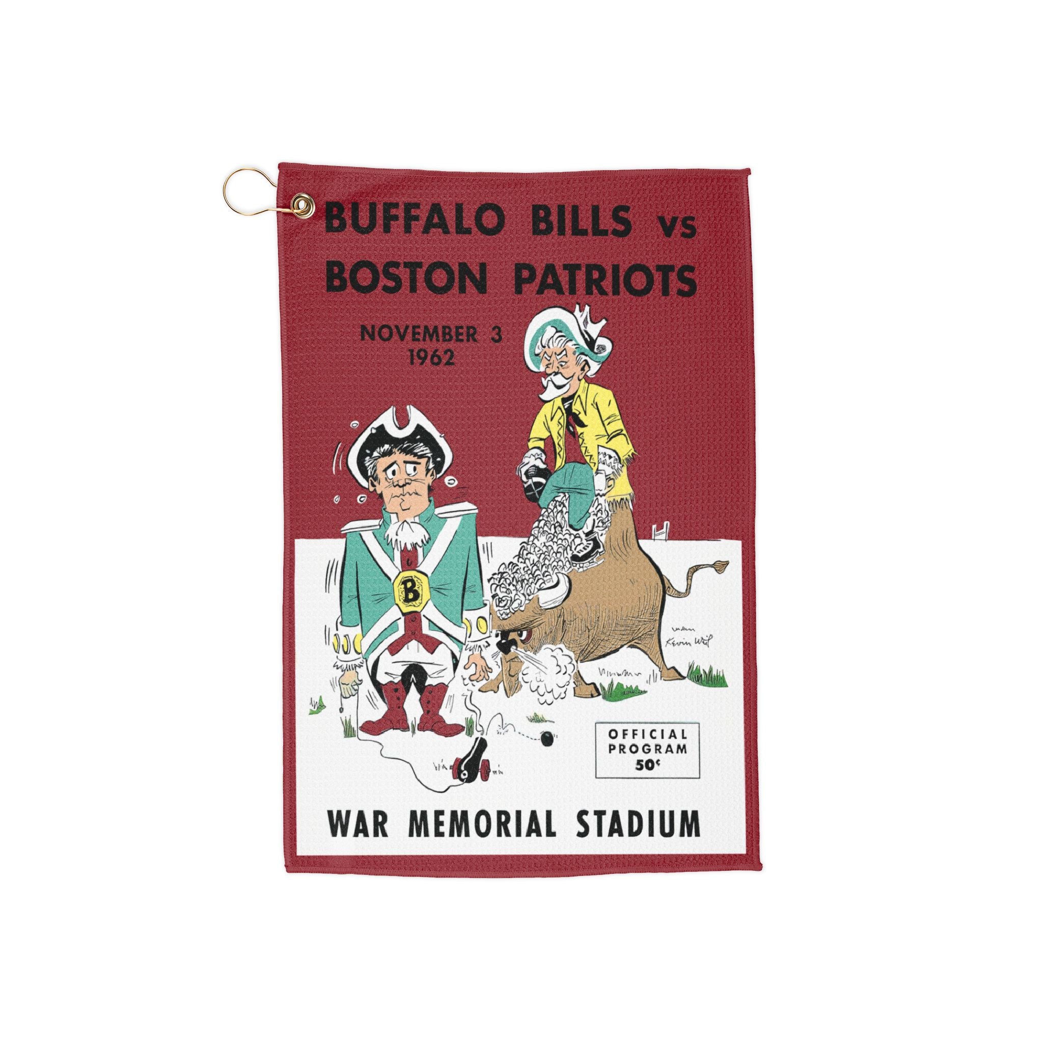 Football Fan Golf Towel - Boston Patriots-Buffalo Bills 1962, Sports Towel, Golf Accessories, Golf Gift, Football Memorabilia, Golf