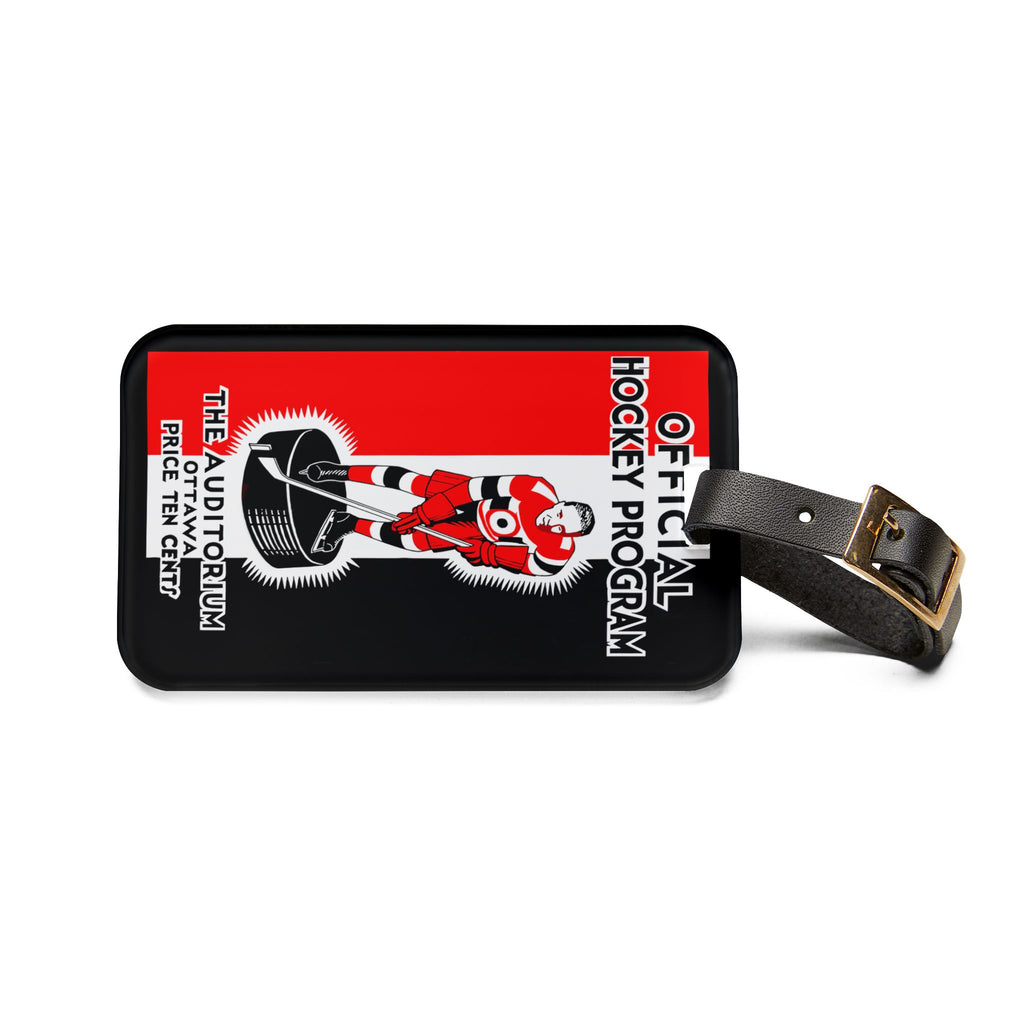 1932-1933 Ottawa Senators Hockey Luggage Tag | Vintage Hockey