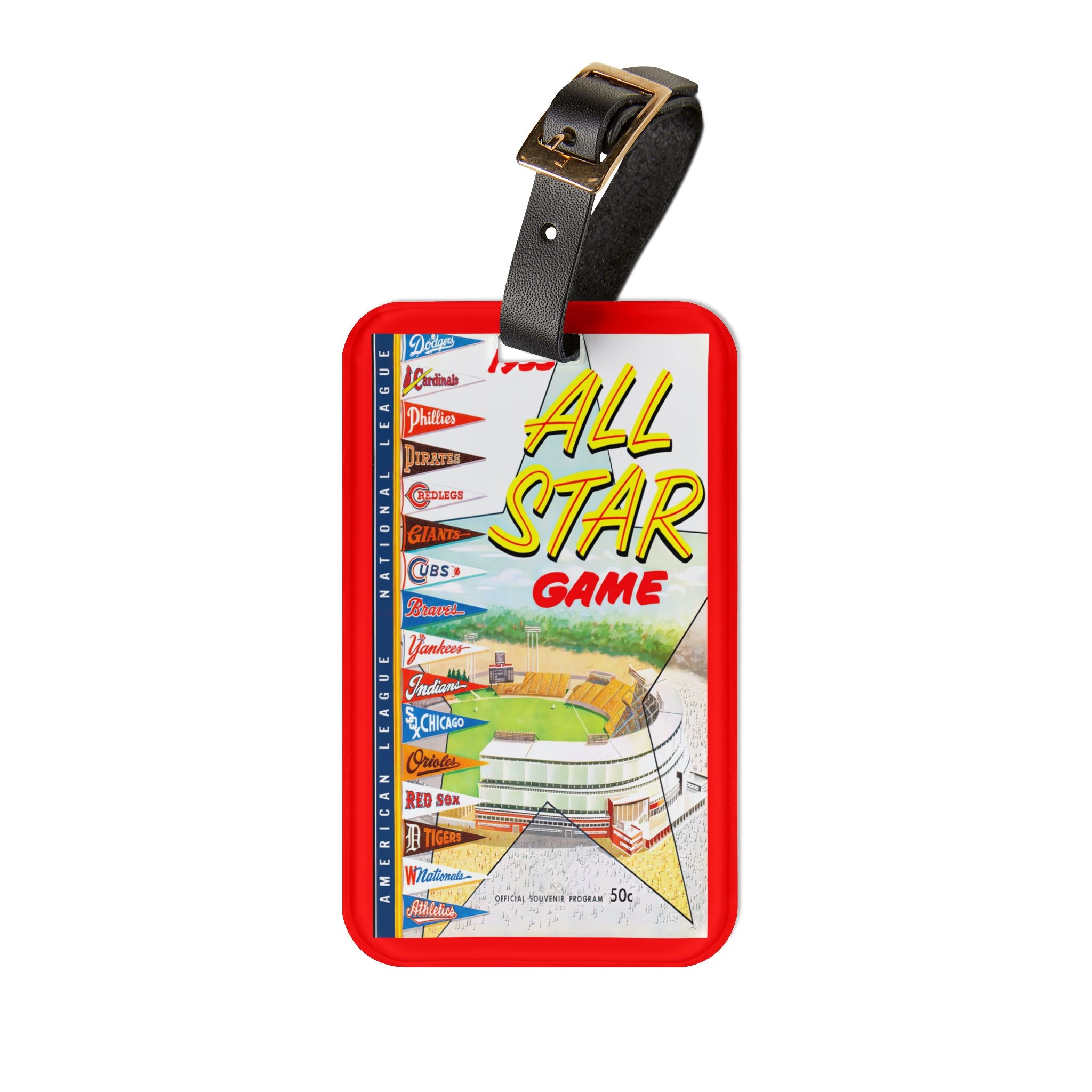 1955 Baseball All-Star Game Milwaukee Luggage Tag | Sports Travel ID