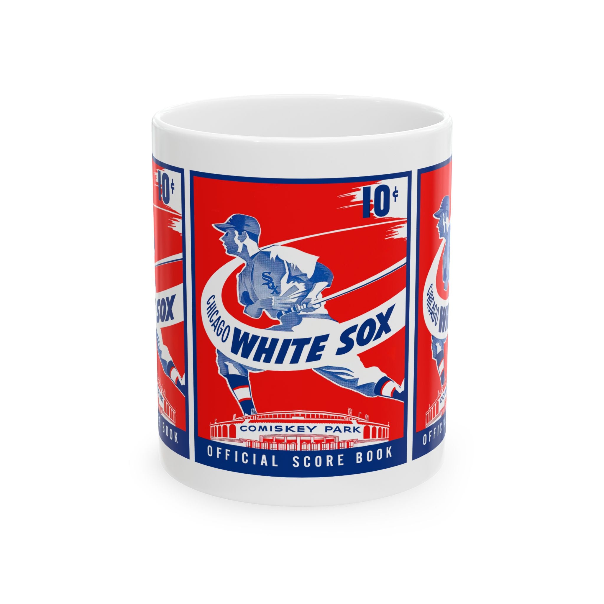 Vintage Baseball Ceramic Mug, Chicago White Sox Gift, Sports Fan Coffee Cup, Retro Baseball Team Memento, Baseball Memorabilia Mug, Father's