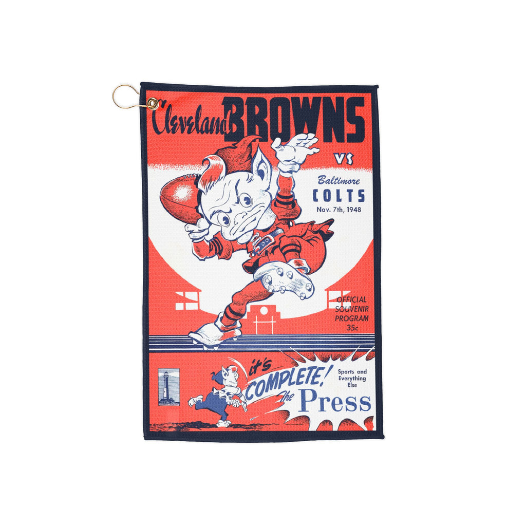 1948 Browns vs Colts Vintage Football Golf Towel | Retro Team