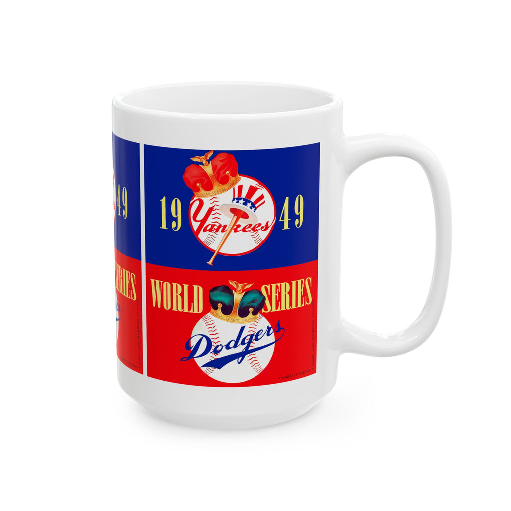 1949 Yankees vs Dodgers Baseball World Series Mug