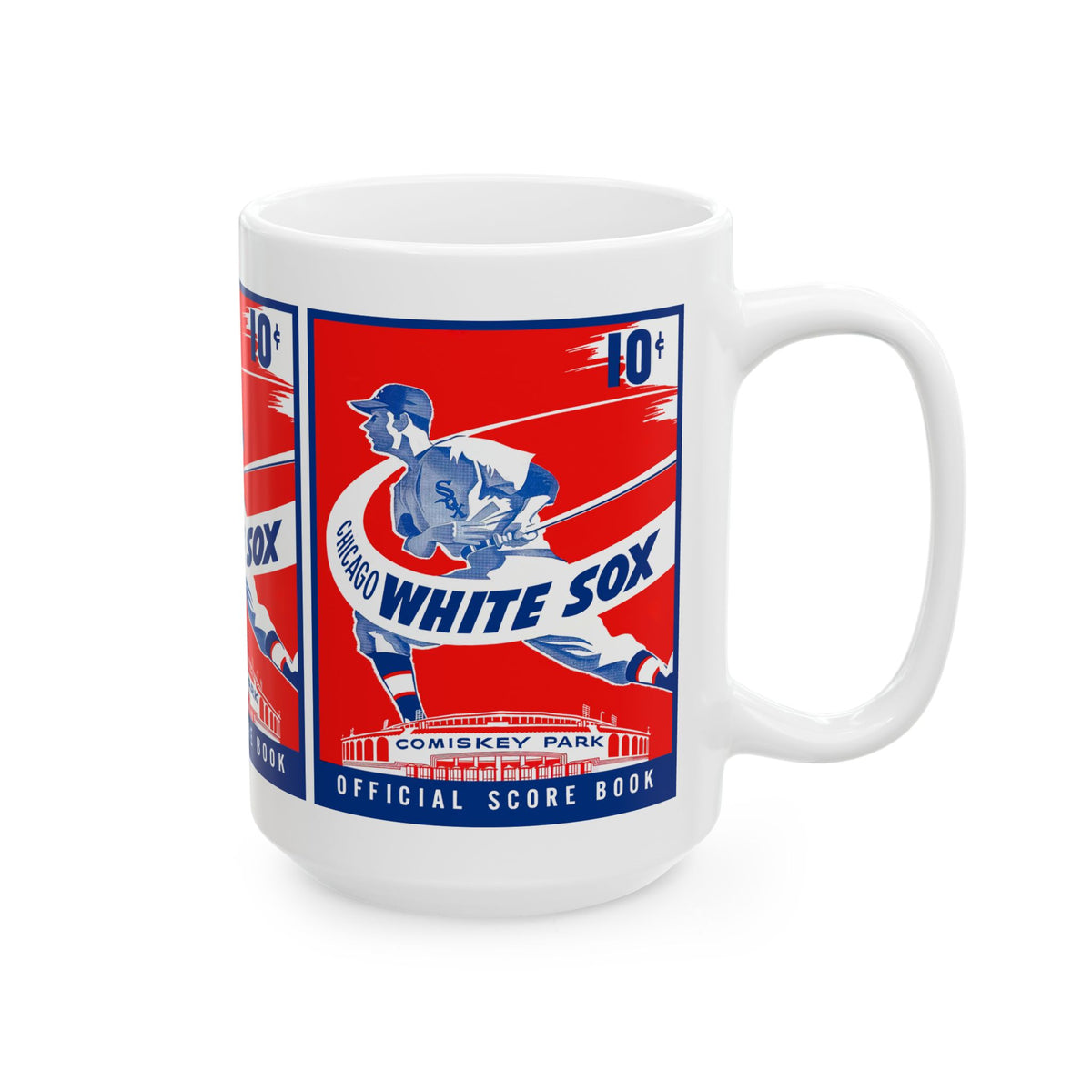Vintage Baseball Ceramic Mug, Chicago White Sox Gift, Sports Fan Coffee Cup, Retro Baseball Team Memento, Baseball Memorabilia Mug, Father's