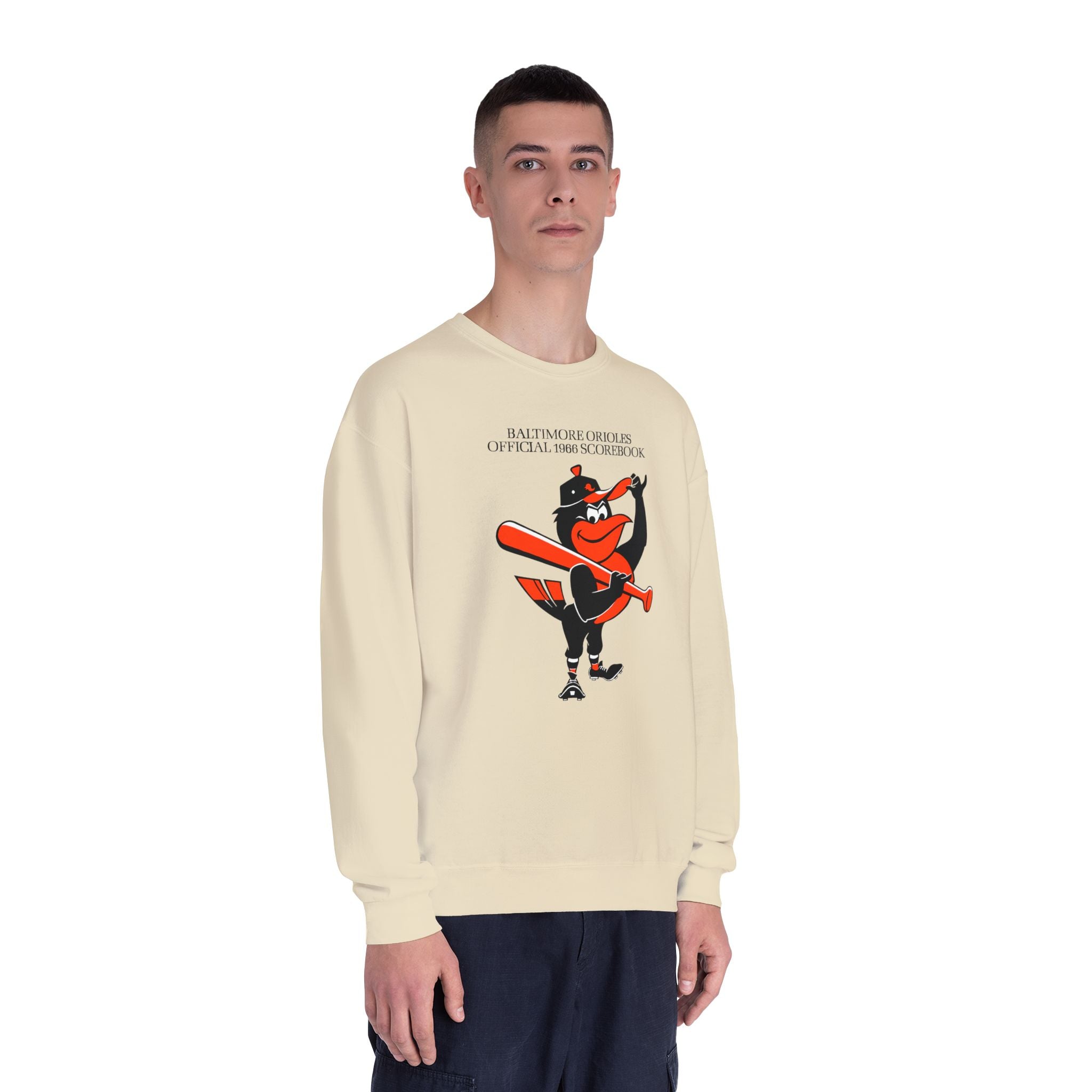 1966 Baltimore Orioles Baseball Scorecard - NuBlend® Crewneck Sweatshirt