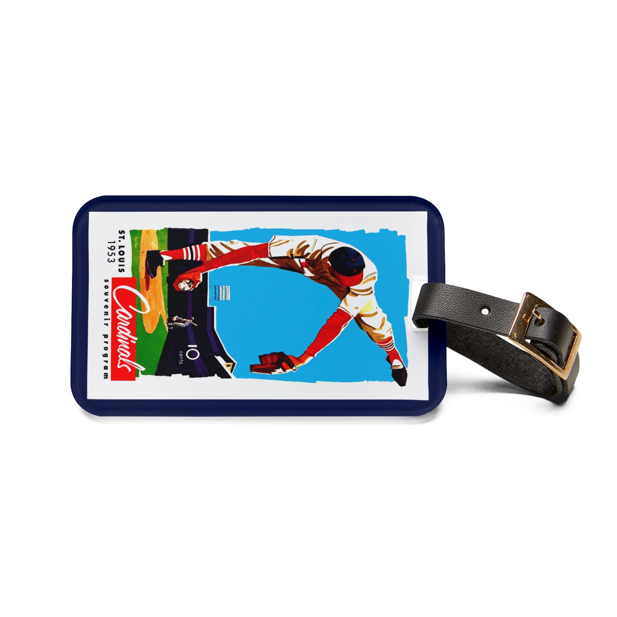 1953 St. Louis Baseball Luggage Tag | Vintage Sports Travel ID
