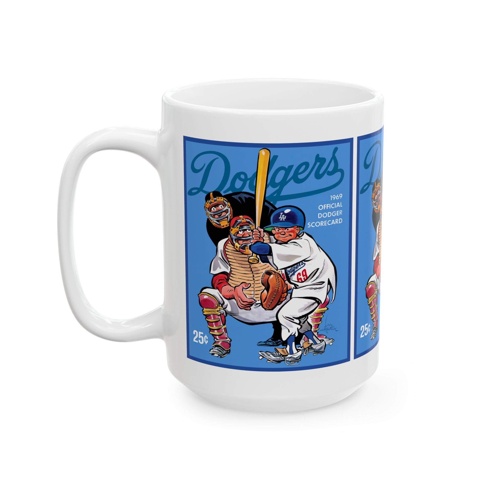 Ceramic Mug, 1969 Baseball Dodgers Gift, Sports Fan Coffee Cup, LA Baseball Team Memorabilia, Baseball Lover Mug, Baseball Memorabilia