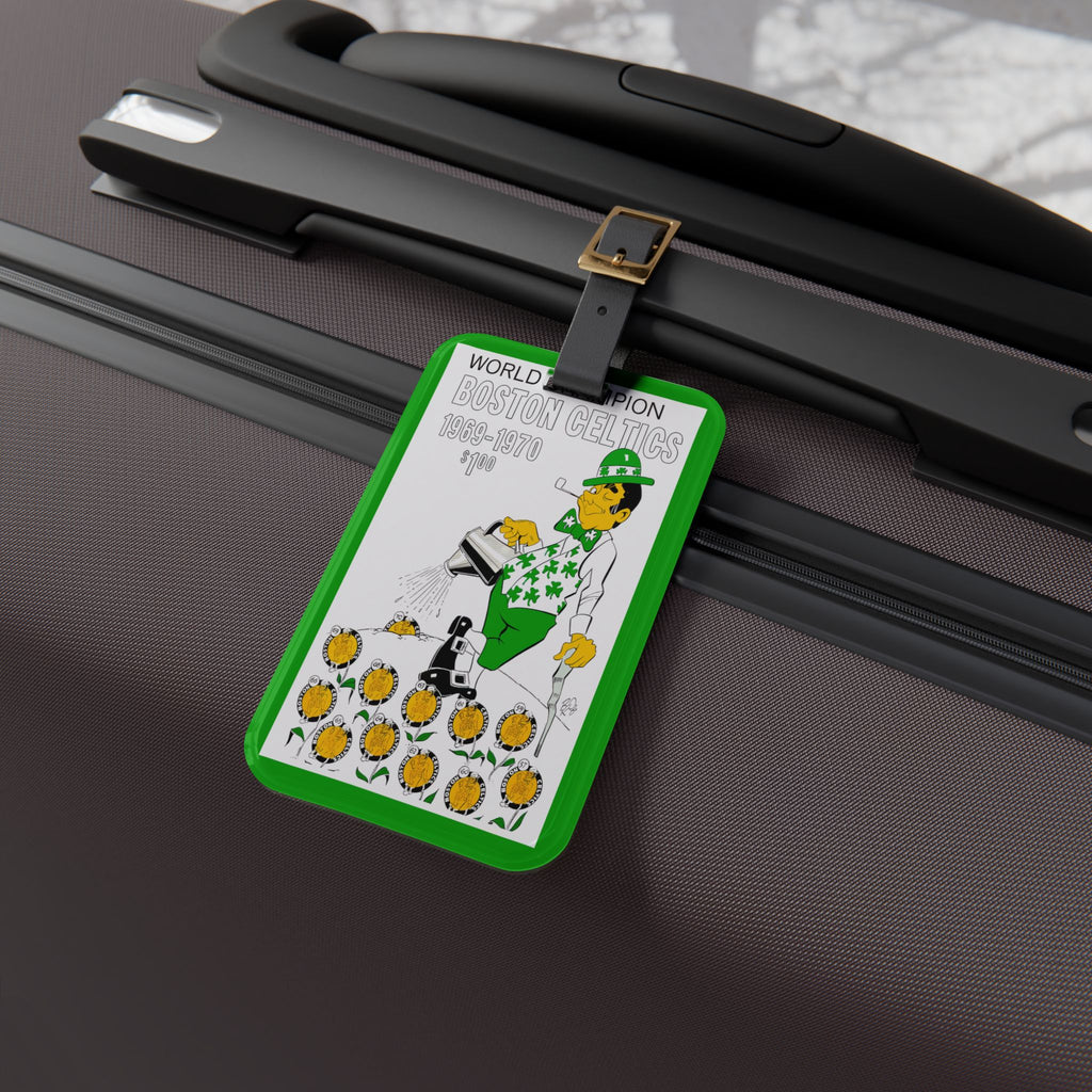 1969-1970 Boston Celtics 'World Champion' Vintage Luggage Tag — Travel ID