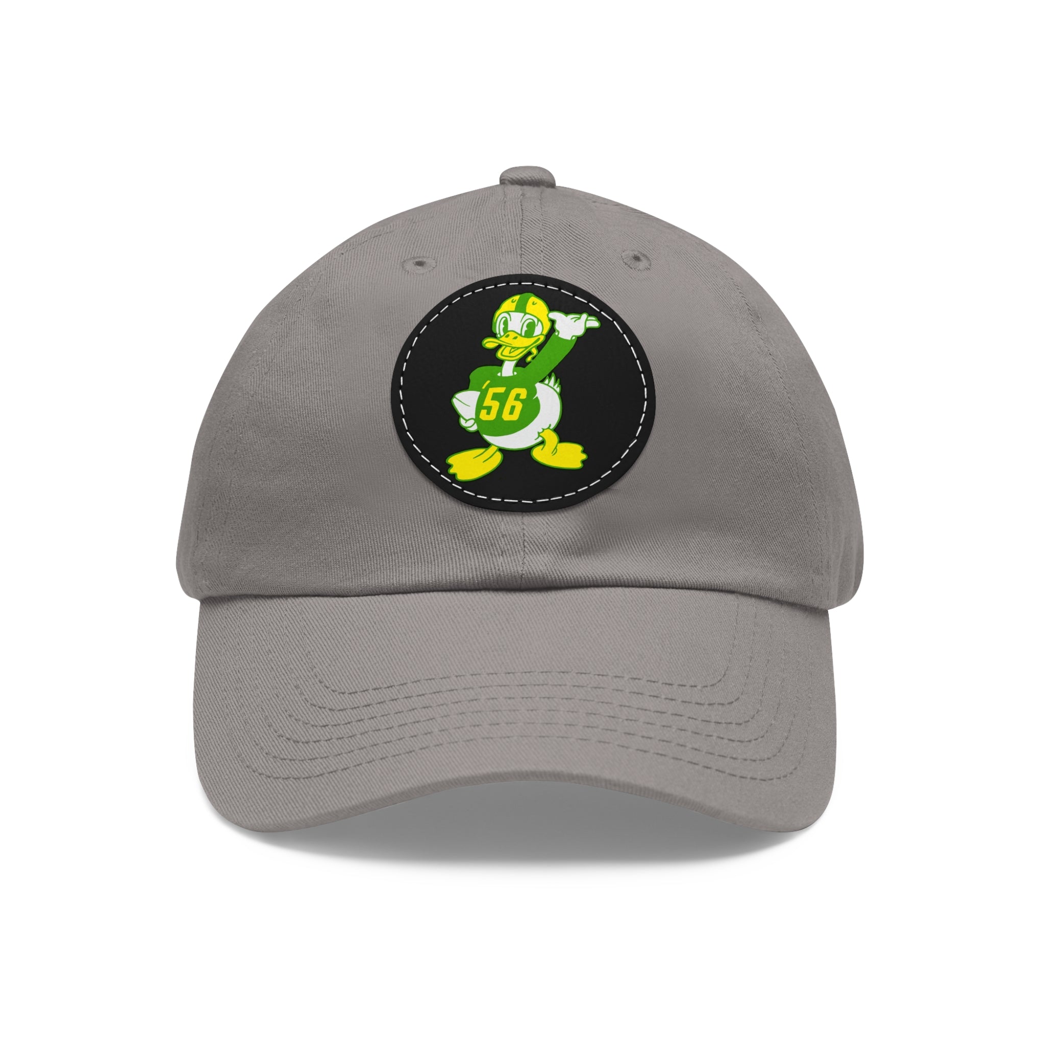 1956 Vintage Oregon Football - Dad Hat with Leather Patch (Round)
