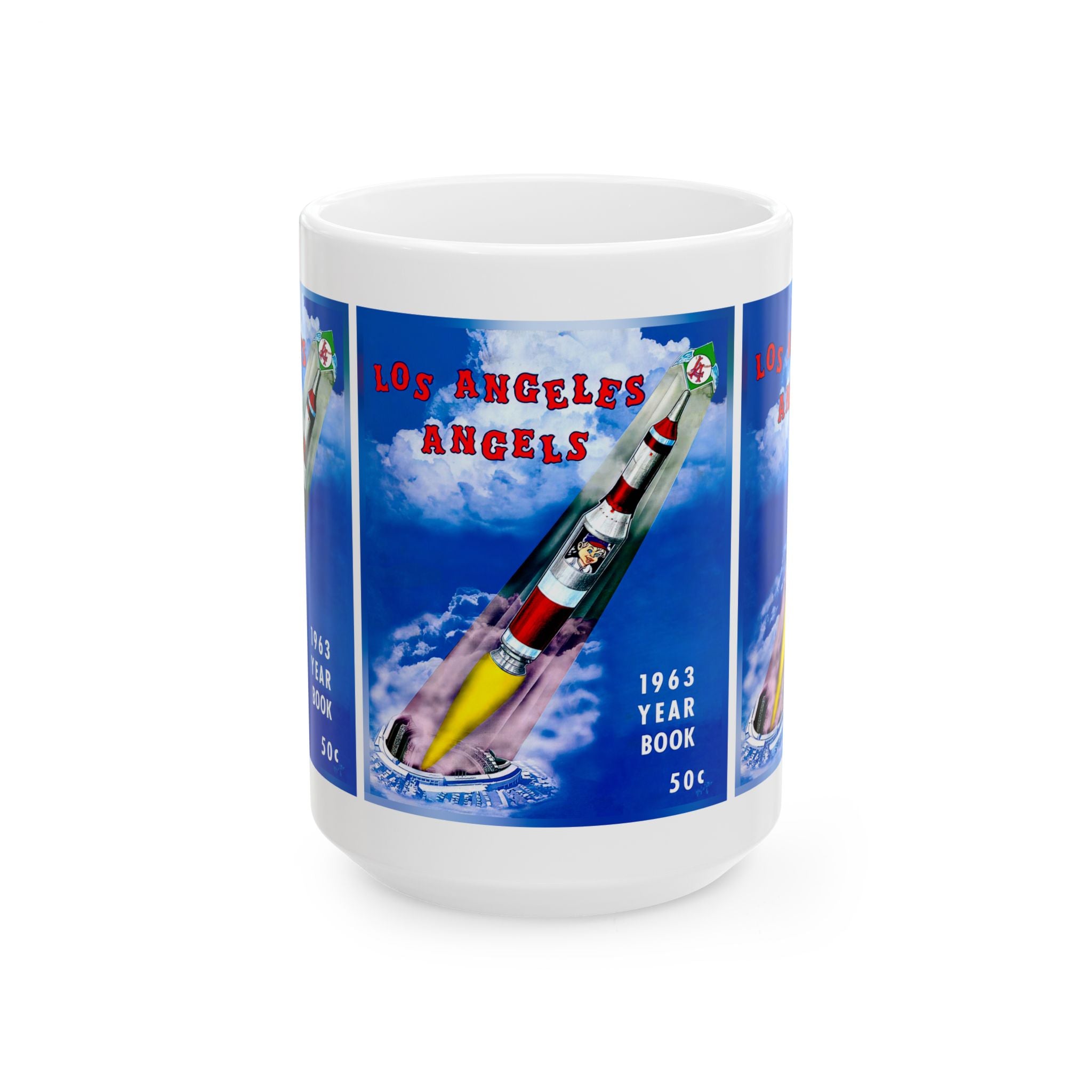 1963 Baseball Los Angeles Mug | Vintage Baseball Ceramic Mug 11oz and 15oz