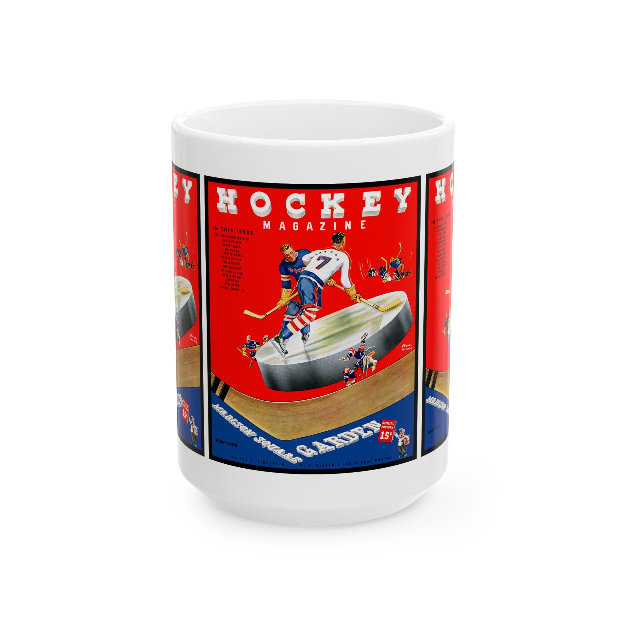 Ceramic Mug, 1938-1939 Hockey New York Americans, Hockey Fan Gift, Sports Memorabilia, Vintage Sports Mug, Hockey Collectible, Team Spirit