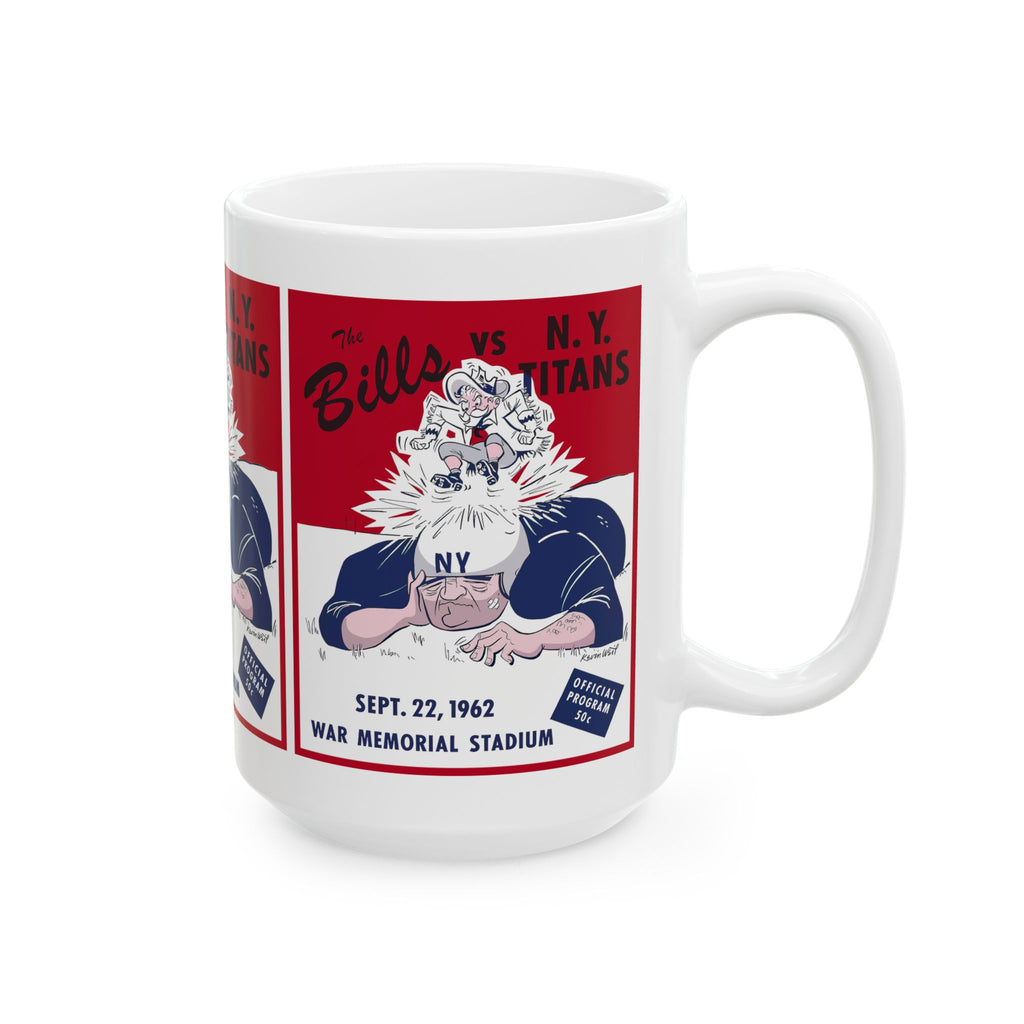 Football Buffalo Bills Mug, New York Titans Fan Gift, 1962 Sports Coffee Cup, Football Team Memorabilia, Sports Fan Merchandise