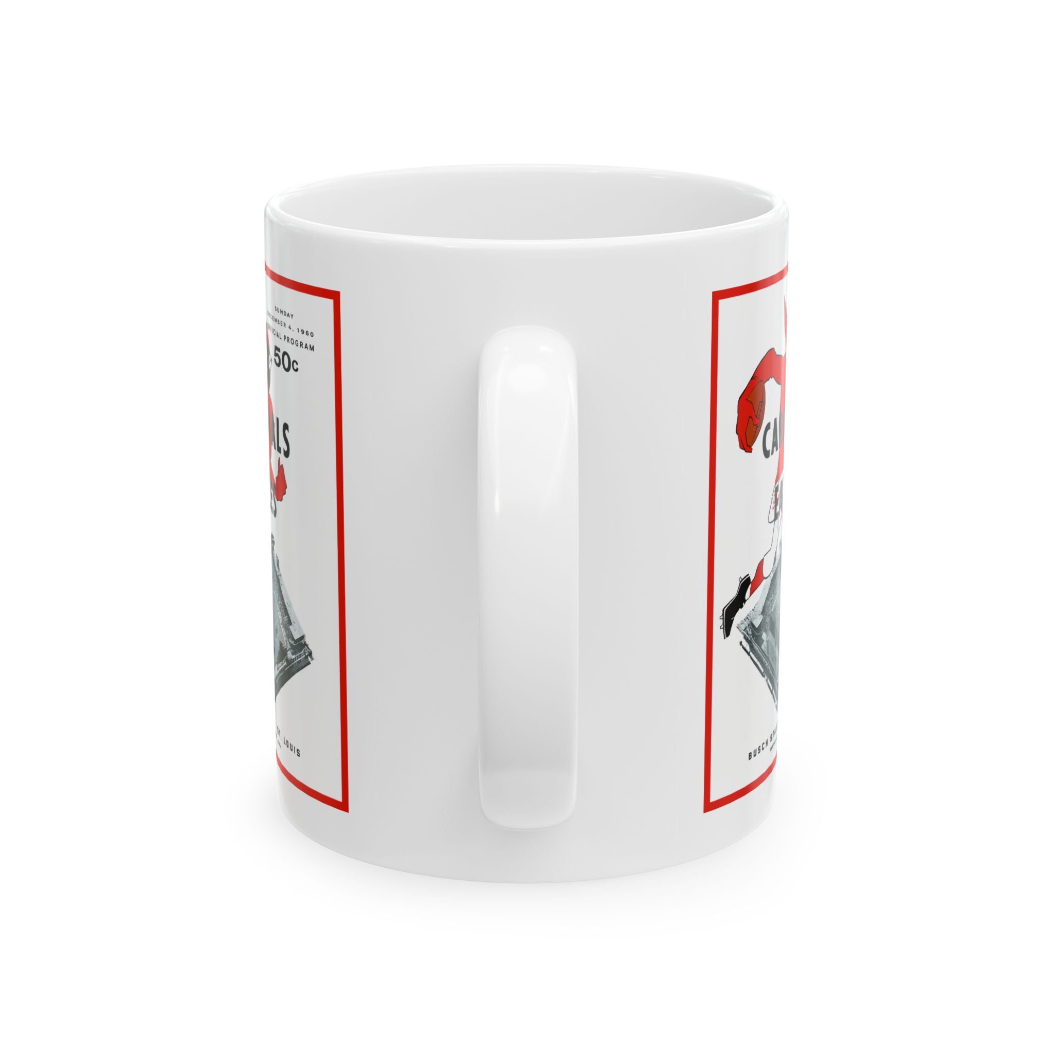 1960 Vintage St Louis Cardinals - Philadelphia Eagles Football Program Cover - Ceramic Mug, 11oz
