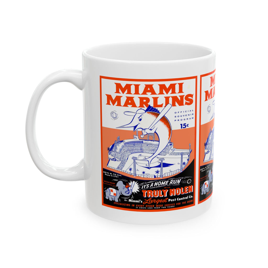 1956 Baseball Miami Marlins Ceramic Mug — Vintage Baseball Team Coffee Cup (11oz & 15oz)
