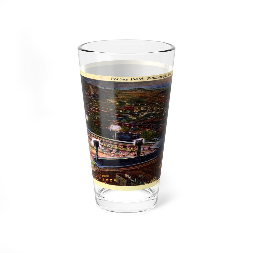 Mixing Glass, Pittsburgh Baseball Forbes Field Postcard, 16oz, Sports Fan Gift, Baseball Lover Gift, Baseball Stadium Decor, Barware