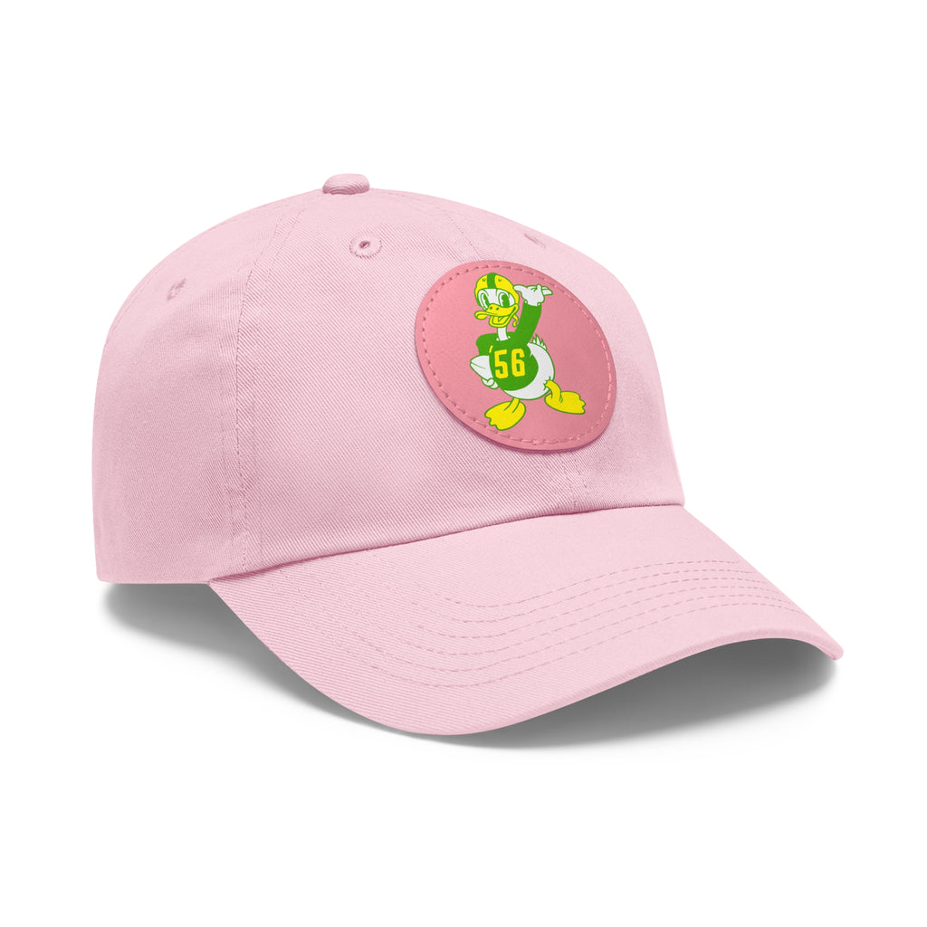 1956 Vintage Oregon Football - Dad Hat with Leather Patch (Round)