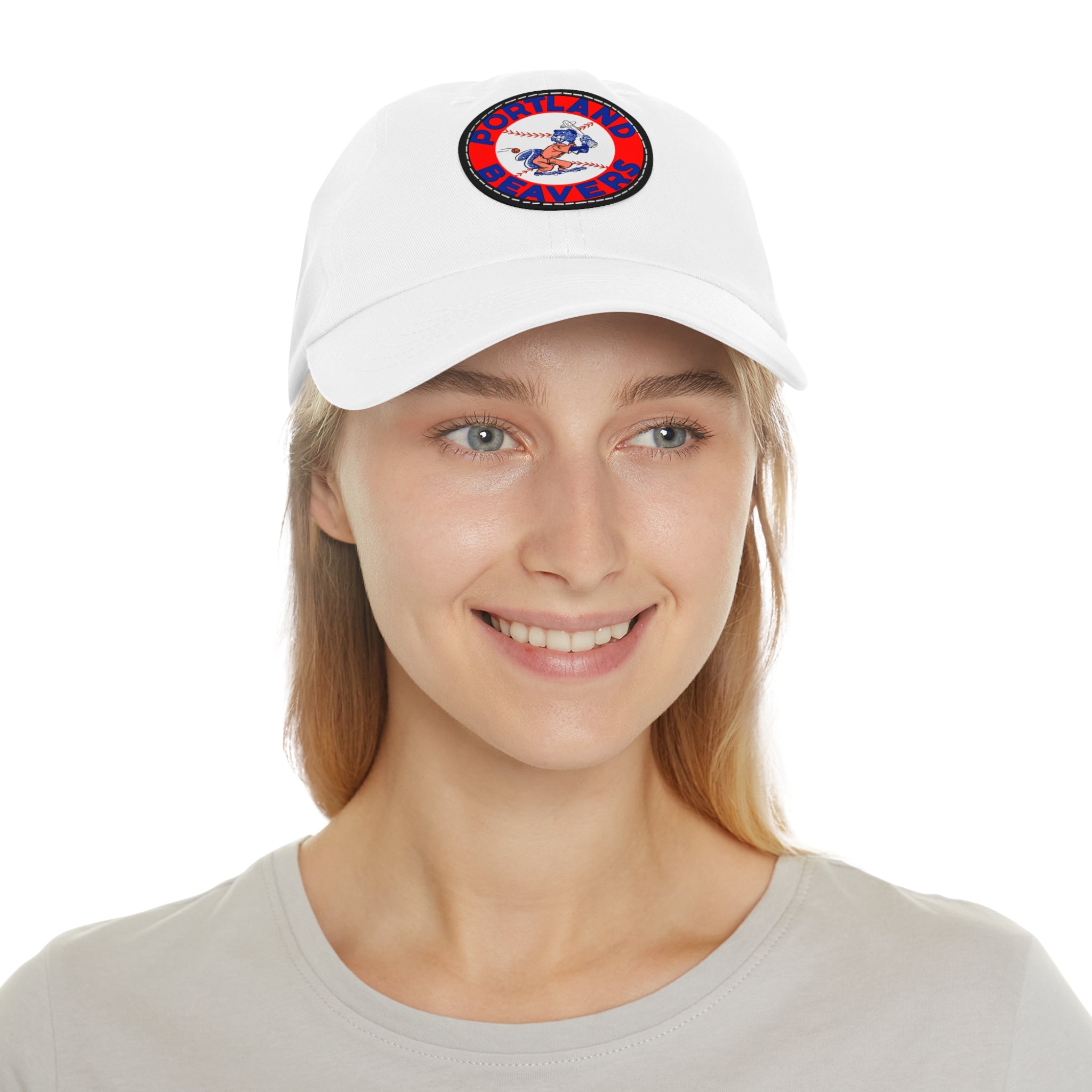 1967 Vintage Portland Beavers - Pacific Coast League Baseball - Dad Hat with Leather Patch (Round)