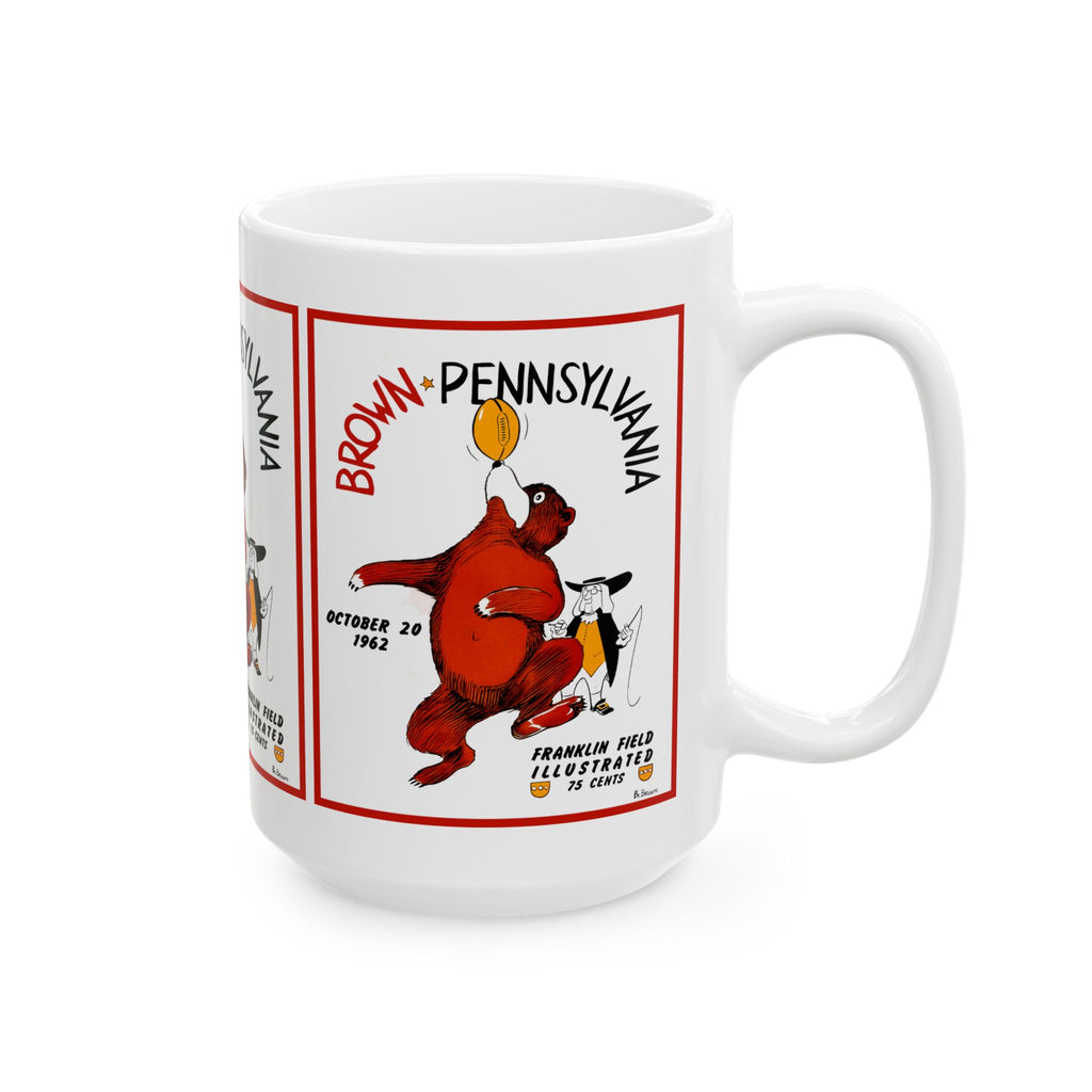 Ceramic Mug, 1962 Football Brown - Pennsylvania, Sports Fan Gift, Coffee Mug, Tea Cup, Hot Cocoa Mug, Unique Mug, Gift for Him, Gift for Her