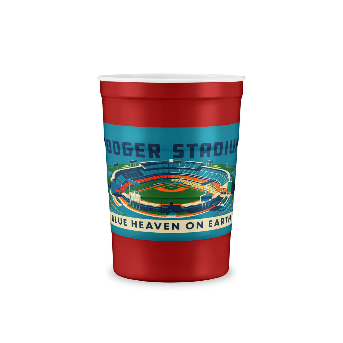 Dodger Stadium Vintage Illustration Steel Cup — Reusable Stadium Cup