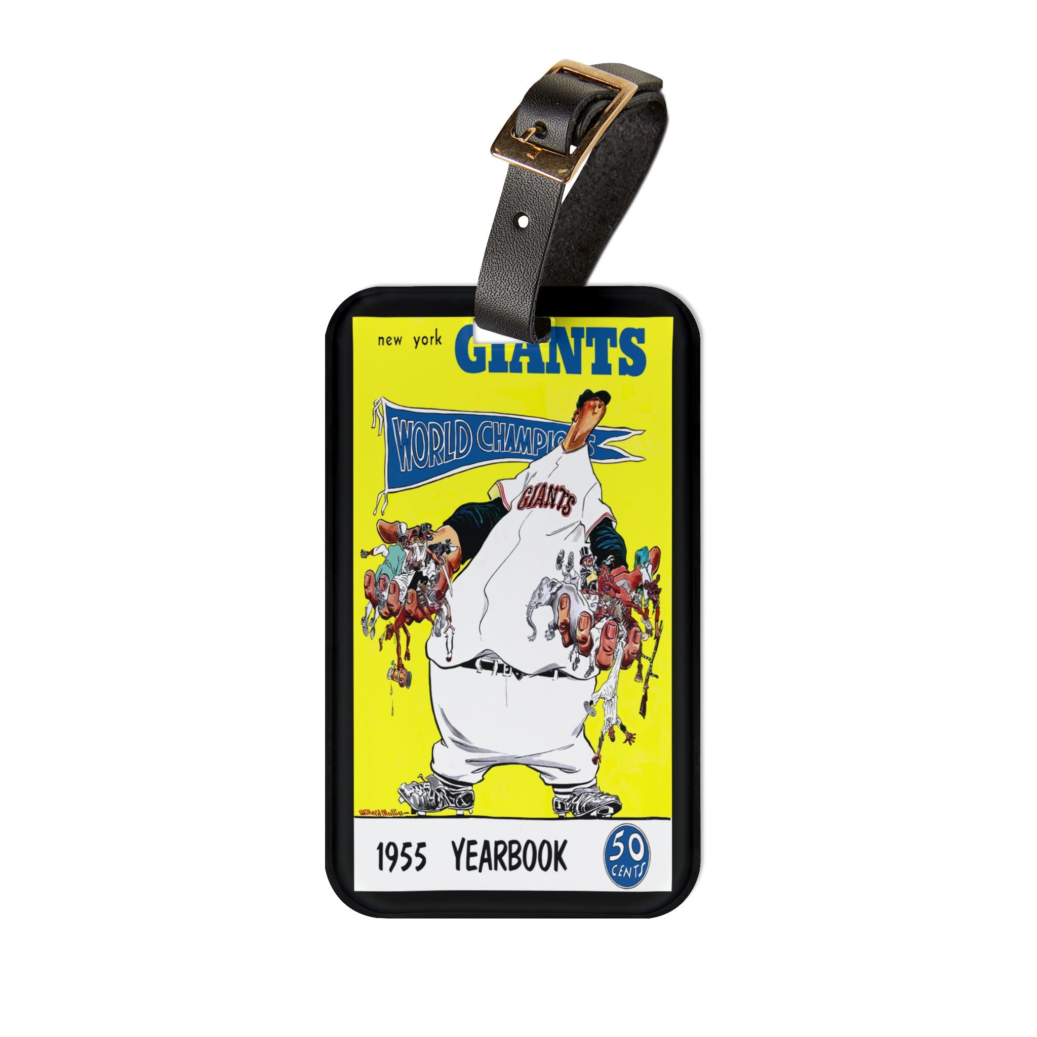 1955 New York Giants Baseball Luggage Tag | Vintage Baseball
