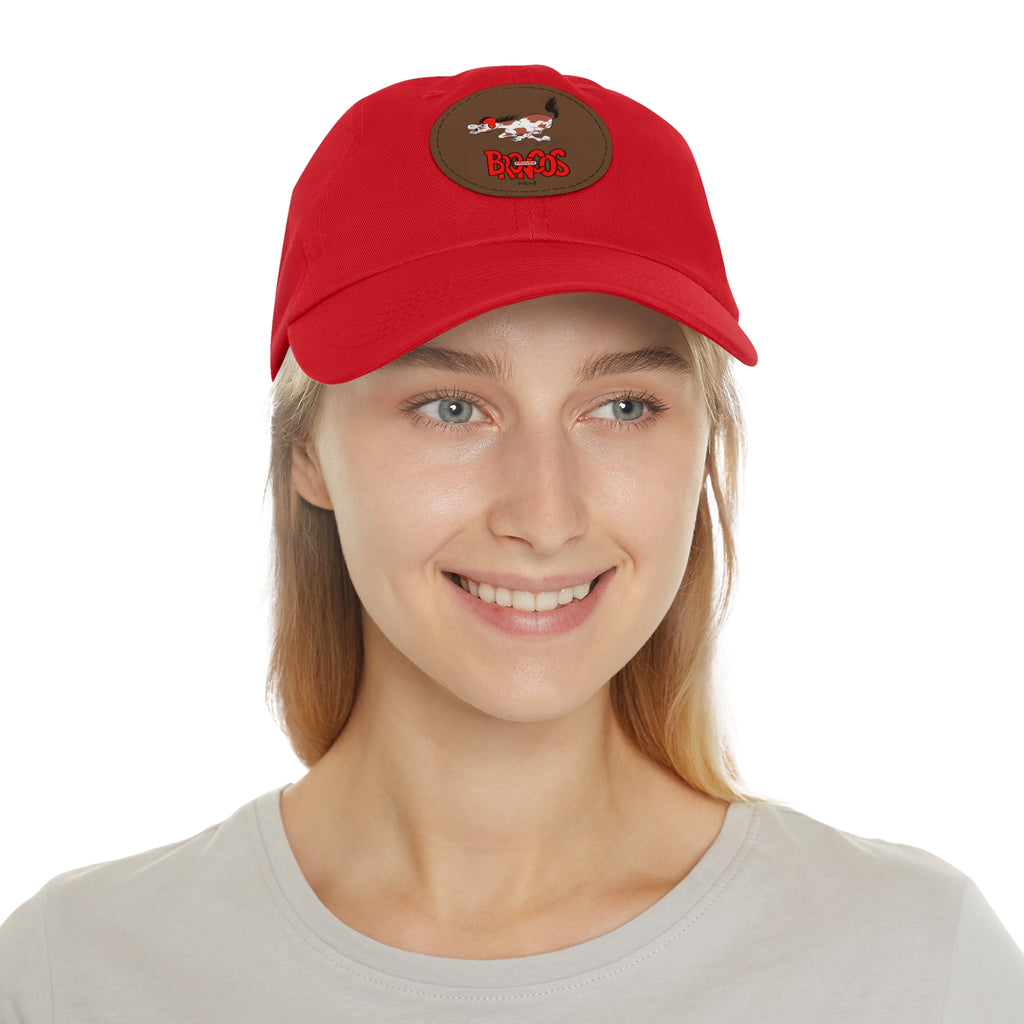 1964 Denver Broncos Football - Dad Hat with Leather Patch (Round)