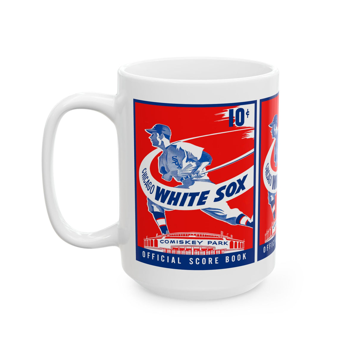 Vintage Baseball Ceramic Mug, Chicago White Sox Gift, Sports Fan Coffee Cup, Retro Baseball Team Memento, Baseball Memorabilia Mug, Father's