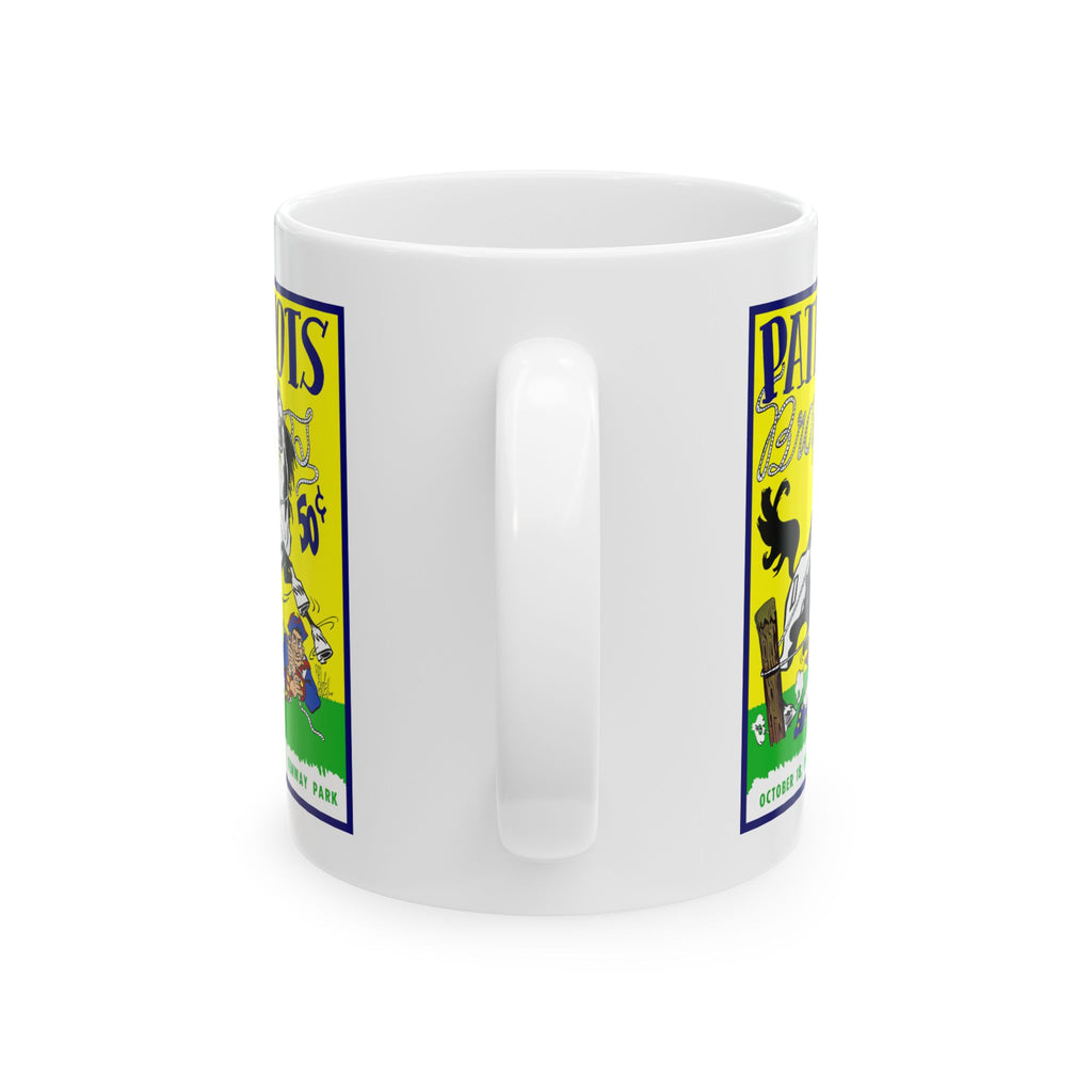 1963 Football Boston Patriots - Denver Broncos Vintage Game Program Ceramic Mug (11oz/15oz)