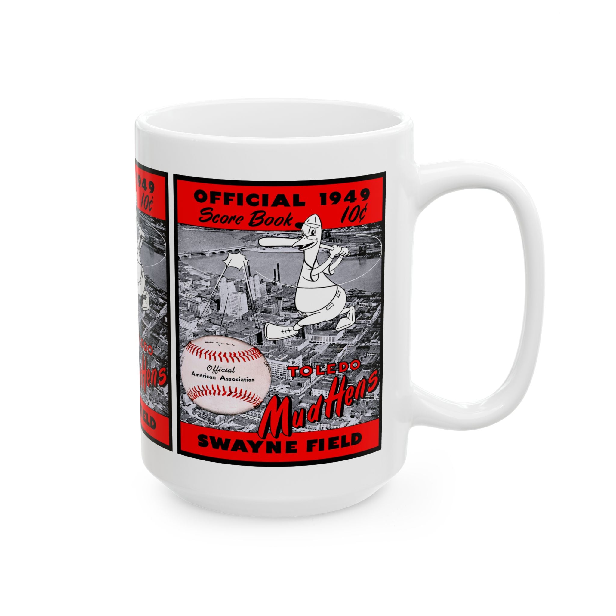 Toledo Mudhens 1949 Baseball Ceramic Mug (11oz, 15oz)