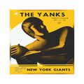 1945 Boston Yanks vs New York Giants Football Car Magnet | Vintage Game Scoreboard