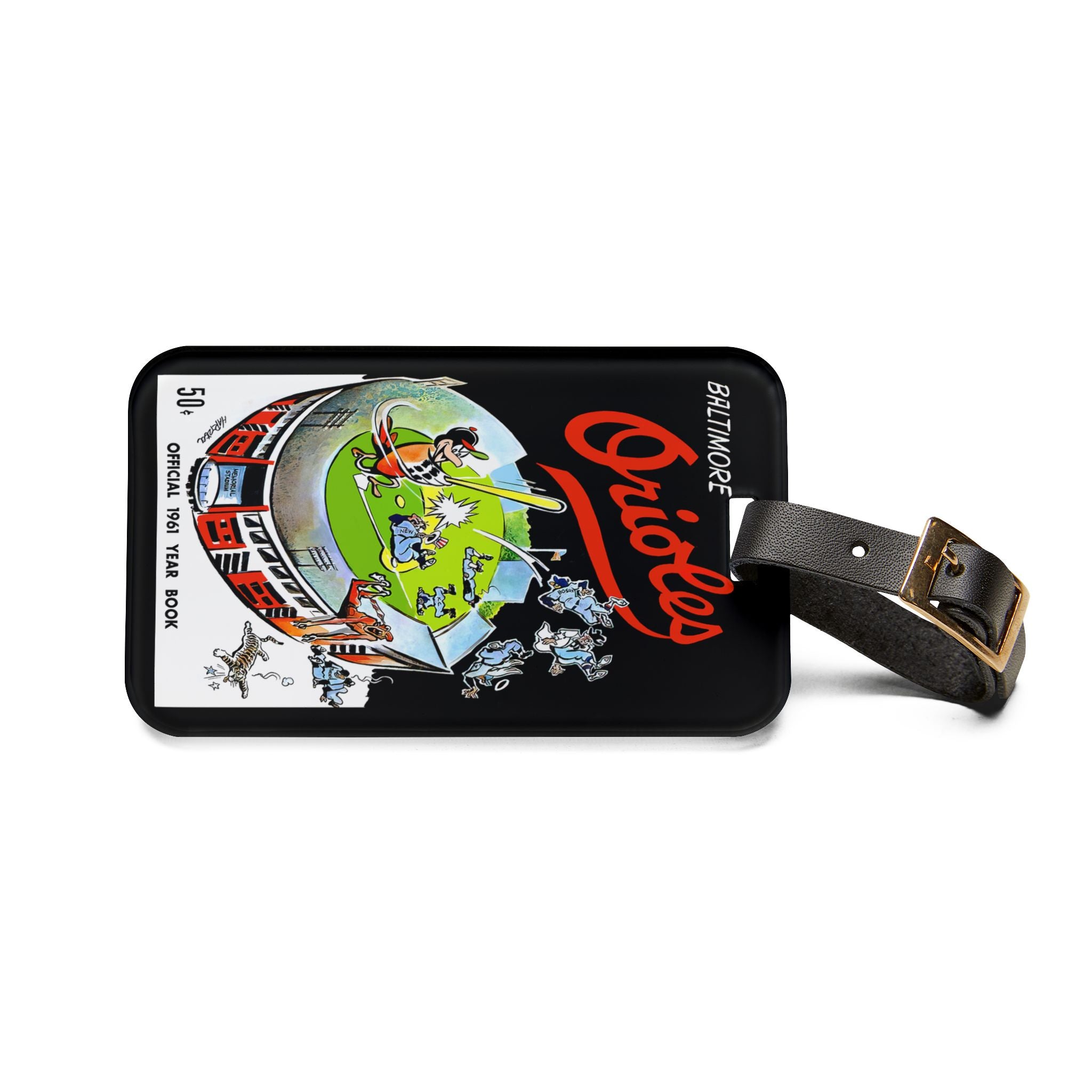1961 Baltimore Baseball Luggage Tag | Vintage Baseball Travel ID