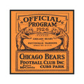 1926 Vintage Chicago Bears Program - Pottsville Maroons Car Magnet