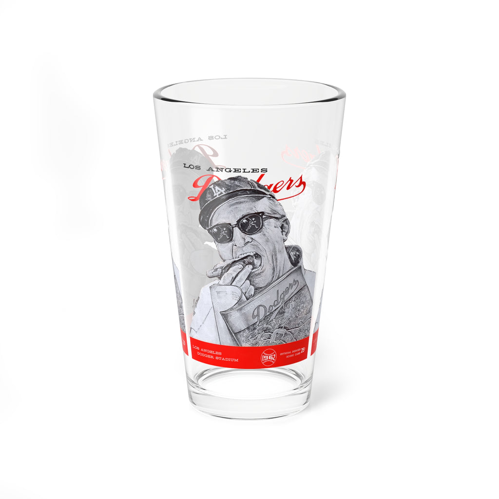 1962 Vintage Los Angeles Baseball Program Cover - Hot Dog  -  Pint Glass, 16oz