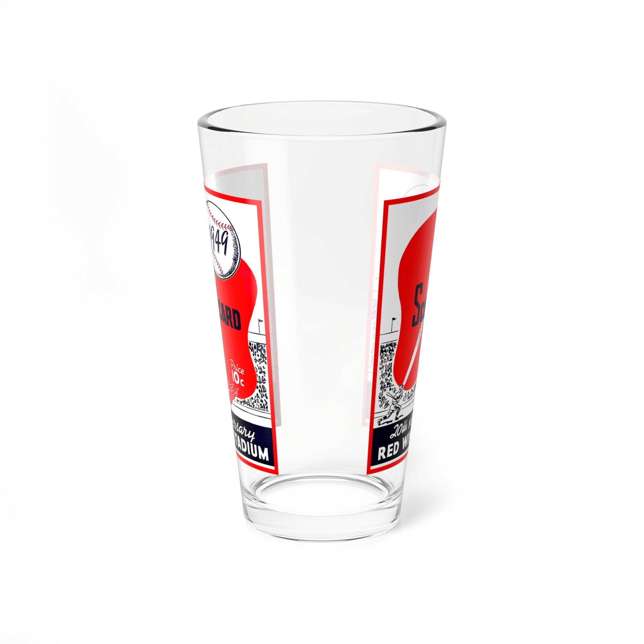 1949 Rochester Red Wings Baseball Mixing Glass | 16oz