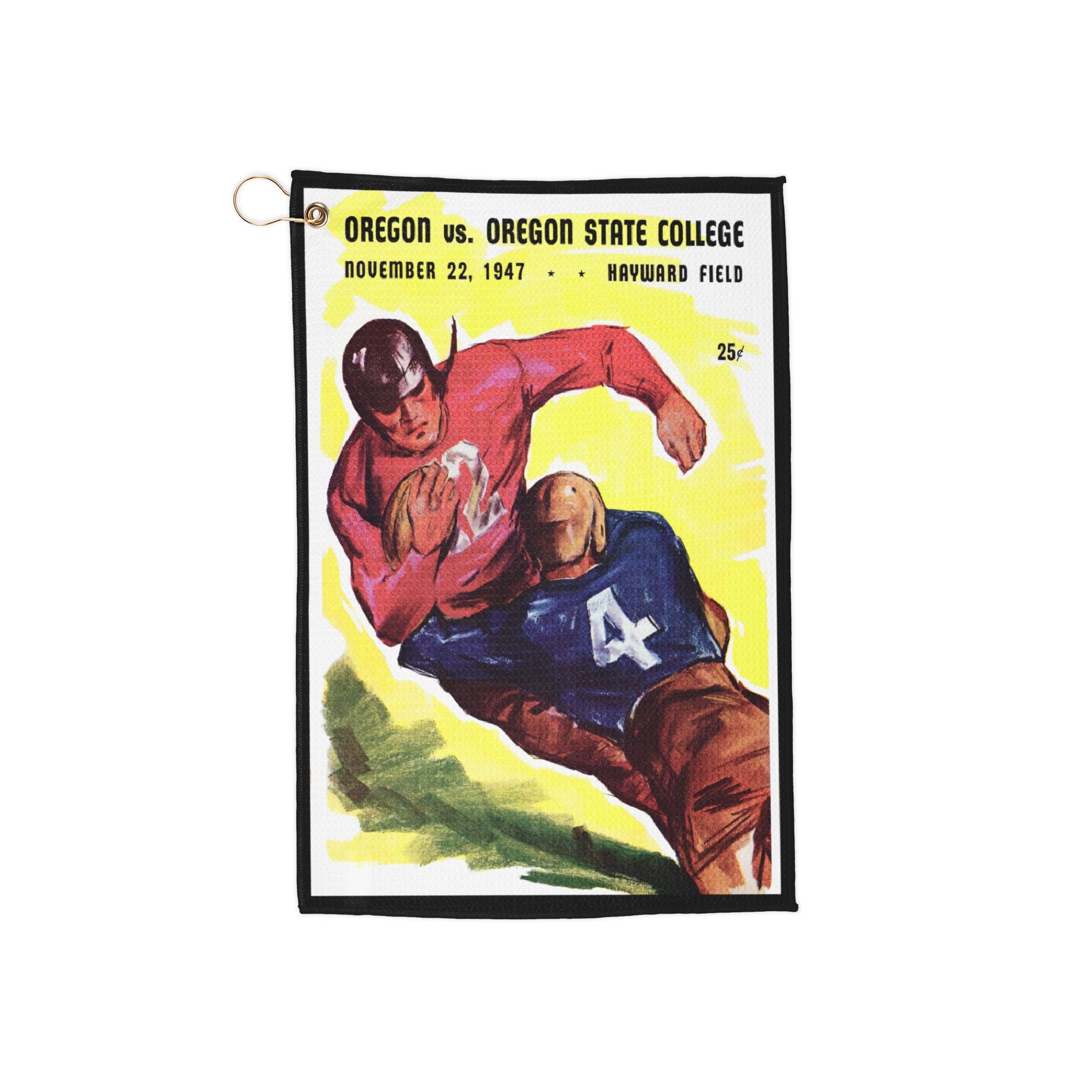 Golf Towels, Sports Towel, Gym Towel, Oregon State-Oregon 1947 Football Game, Golf Accessory, Golf Gift