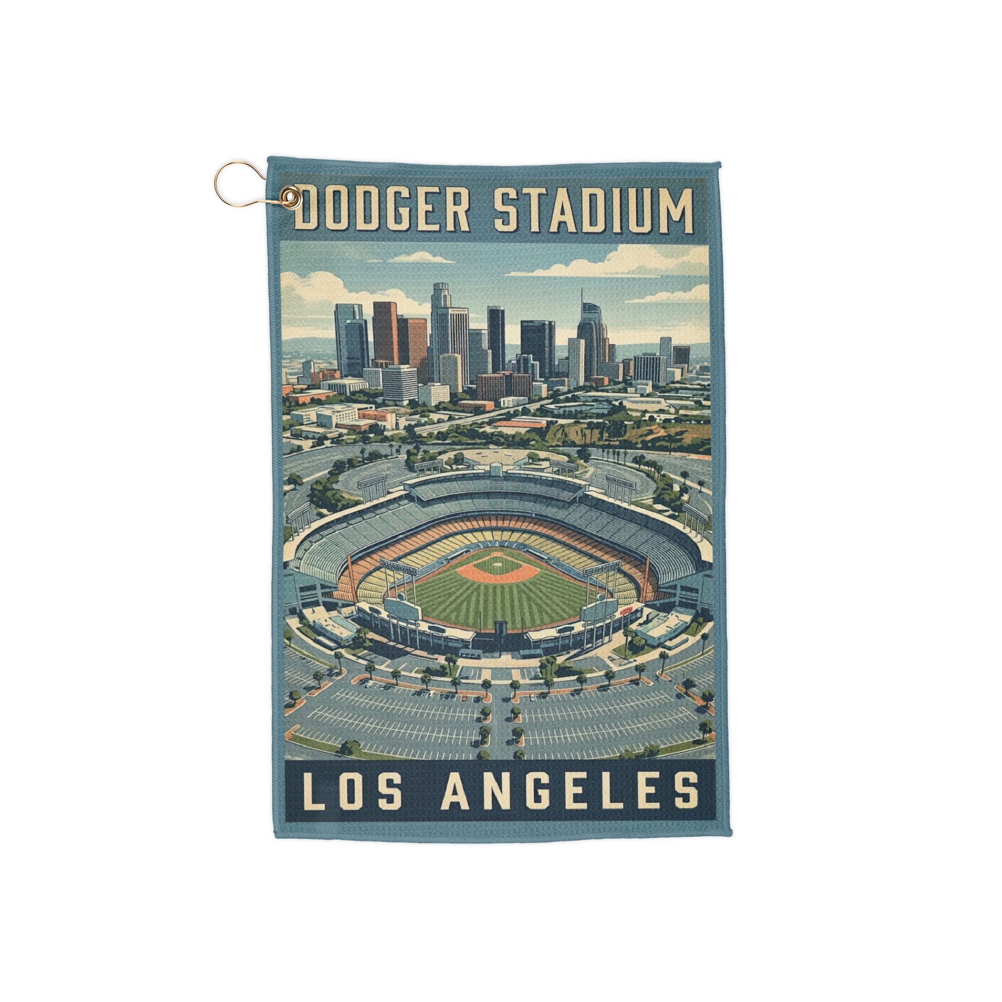 WPA Style Los Angeles Heaven on Earth Golf Towel