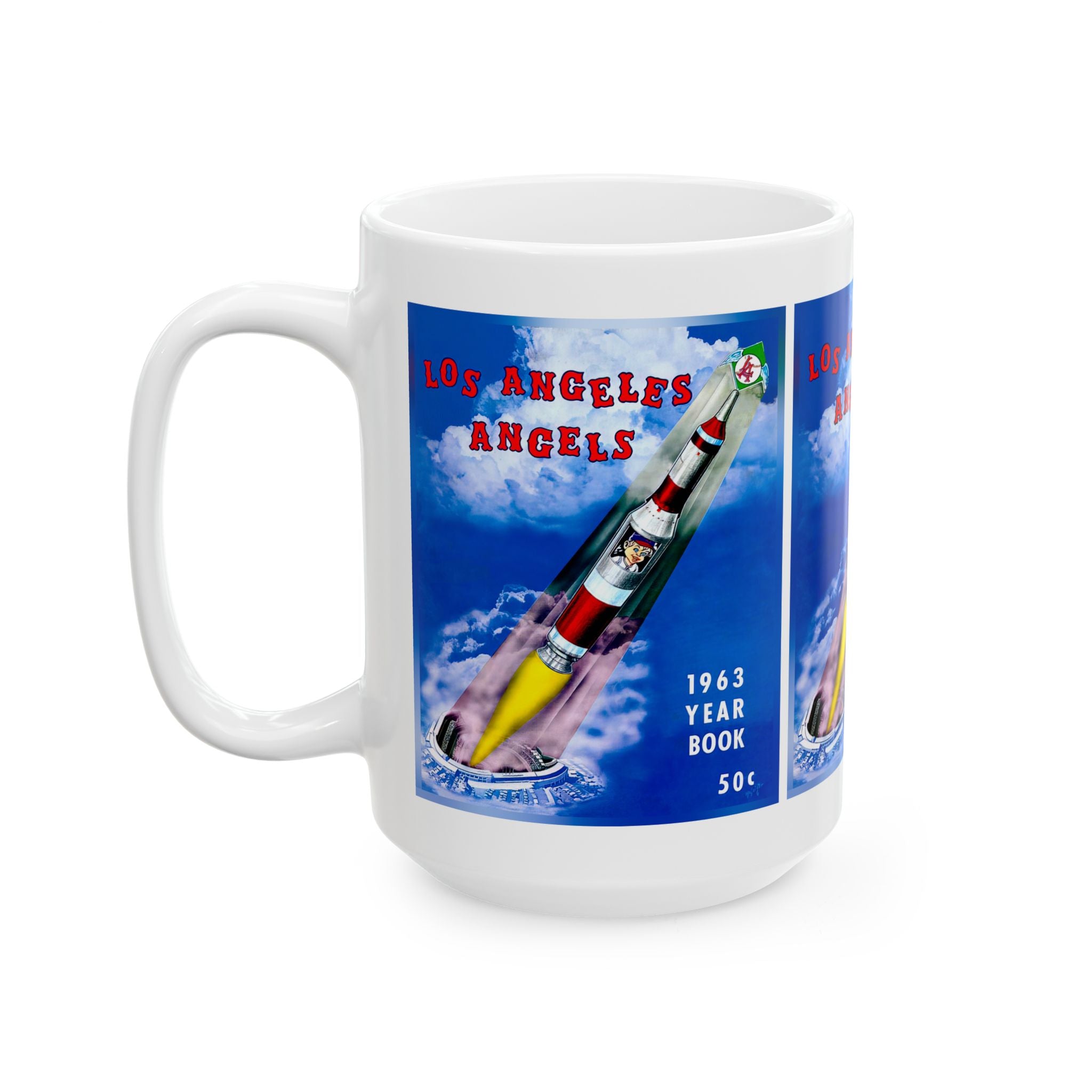 1963 Baseball Los Angeles Mug | Vintage Baseball Ceramic Mug 11oz and 15oz