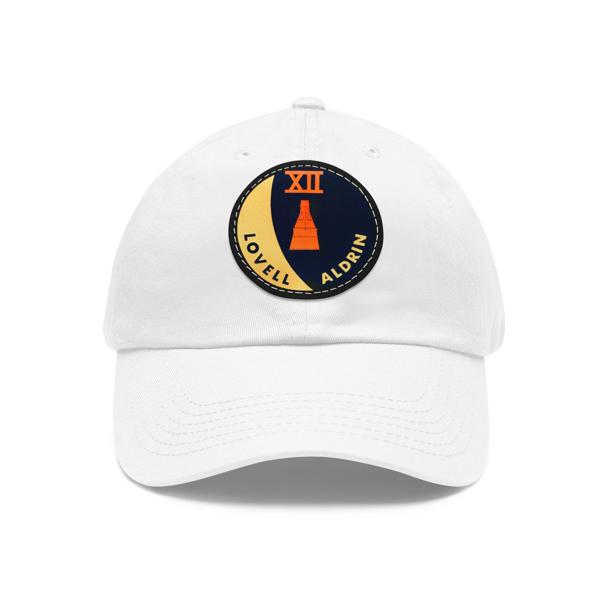 NASA Gemini 12 - Flight Patch - Dad Hat with Leather Patch (Round)