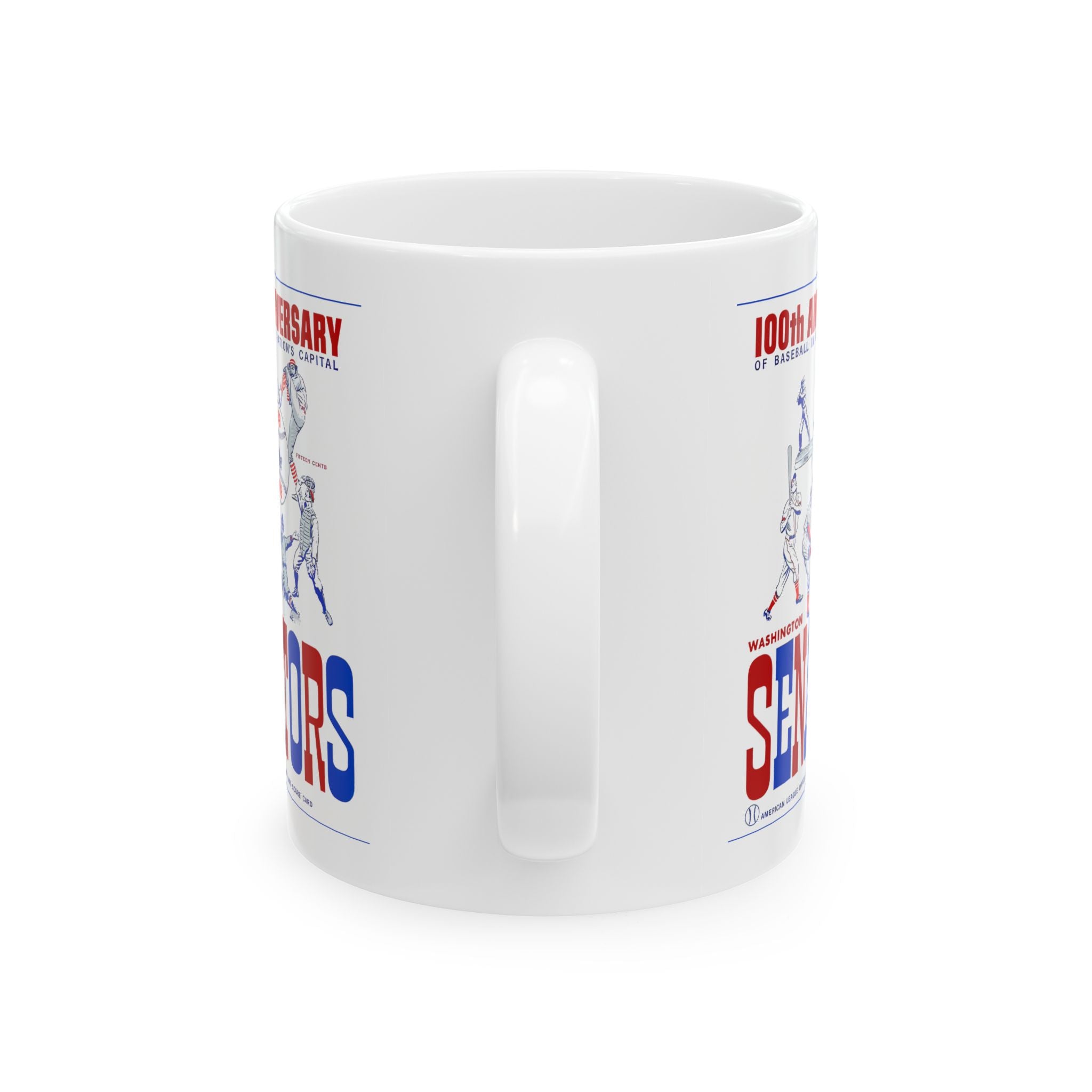 1959 Vintage Washington Senators Program Cover - 100 Years - Ceramic Mug, 11oz