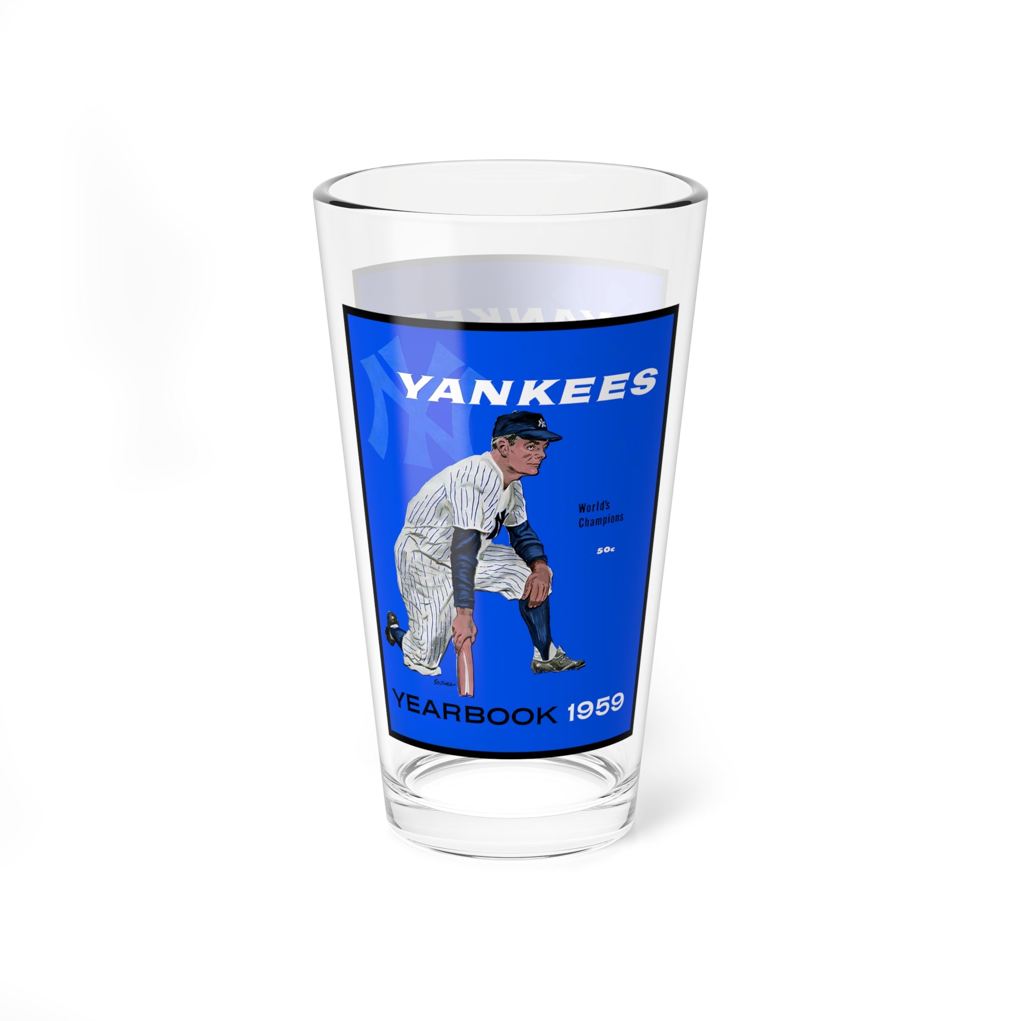 1959 Baseball New York Mixing Glass, 16oz