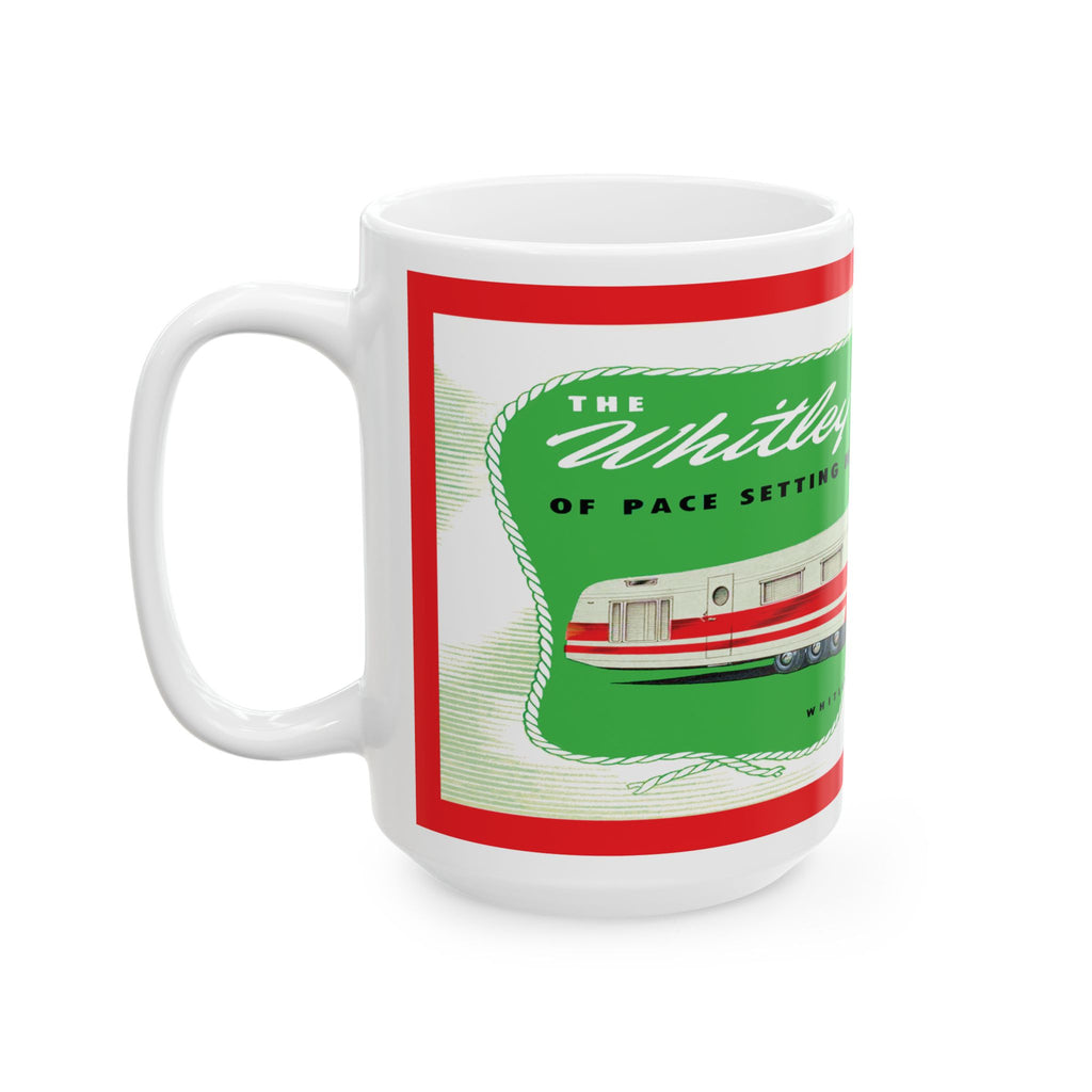 Vintage Camper Ceramic Mug, 1954 Whitley Trailer Retro Travel Coffee Cup, Camping Tea Mug, Campervan  Drinkware, Happy Camper Drink Cup,
